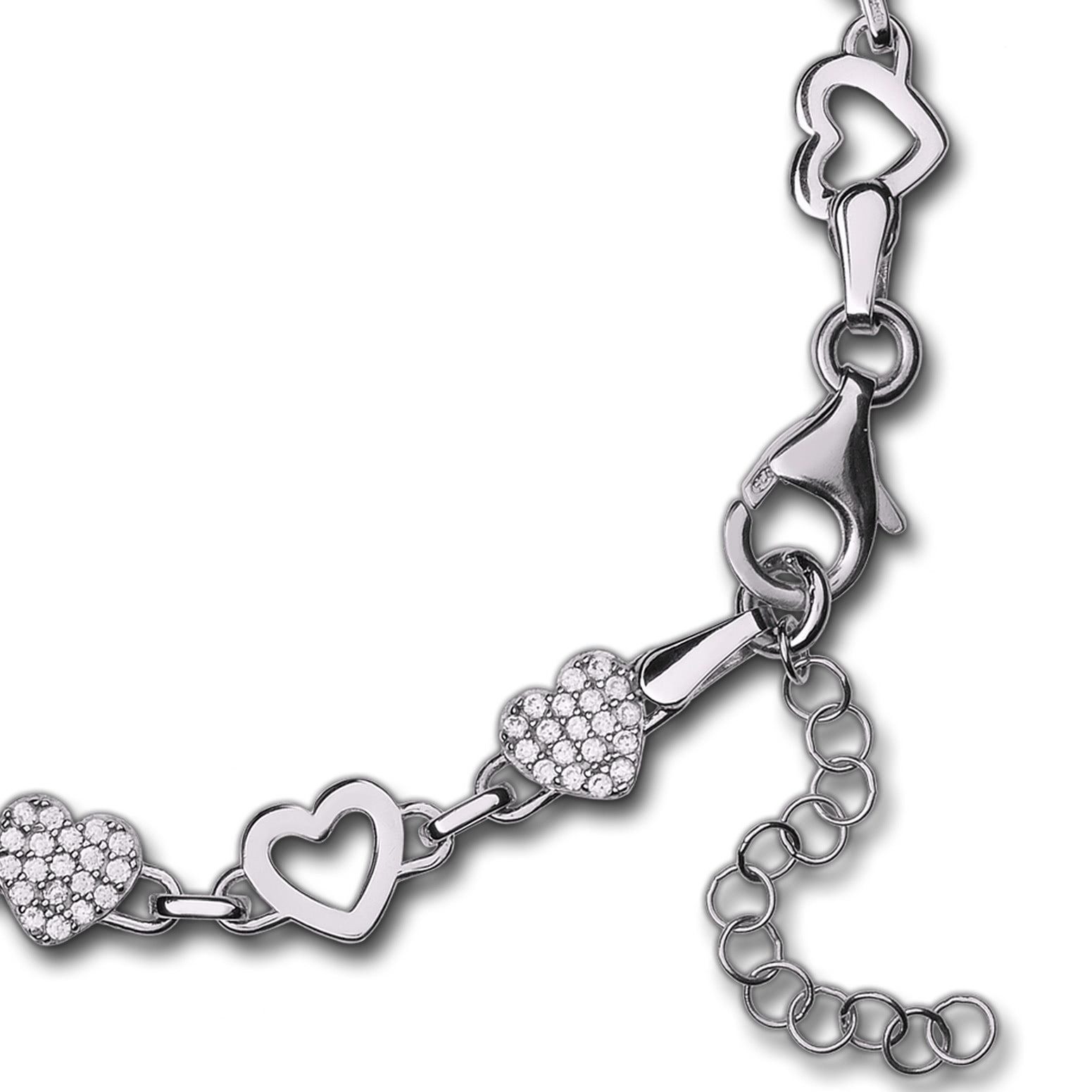 SilberDream Silberarmband SilberDream Damen Armband Zirkonia-Herzen (Armban günstig online kaufen
