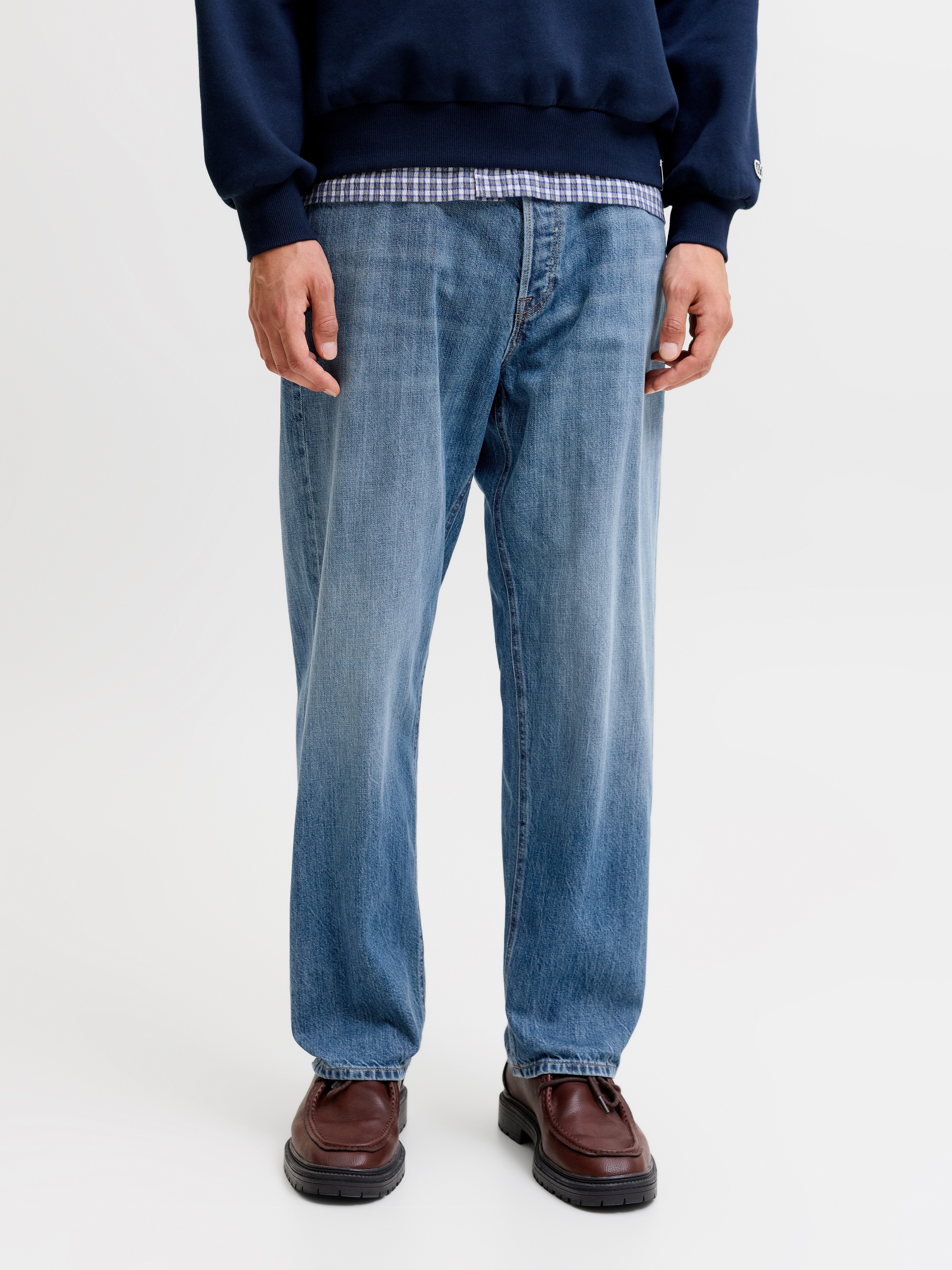 Jack & Jones Loose-fit-Jeans JJIEDDIE JJORIGINAL SQ Baumwolle, loose fit