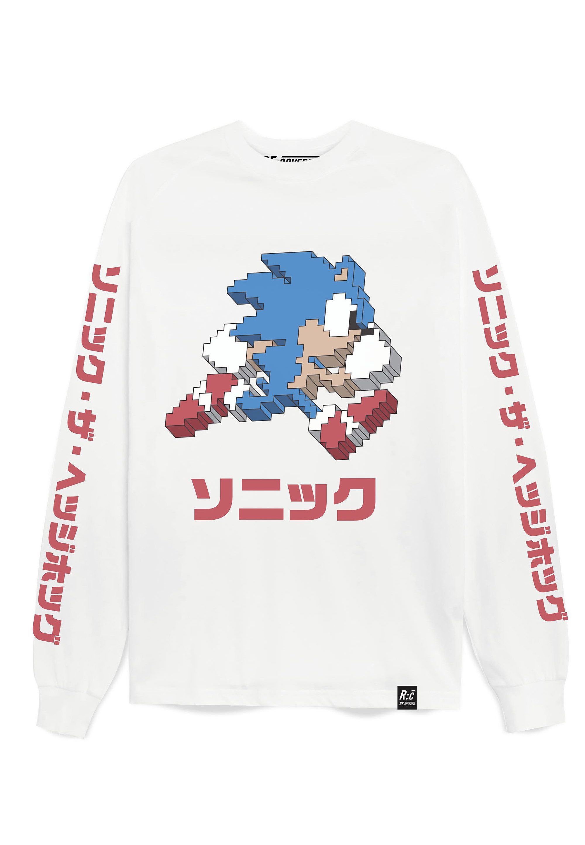 Recovered Langarmshirt Sega Arcade Text Oversized (1-tlg) mit coolem Sonic- günstig online kaufen