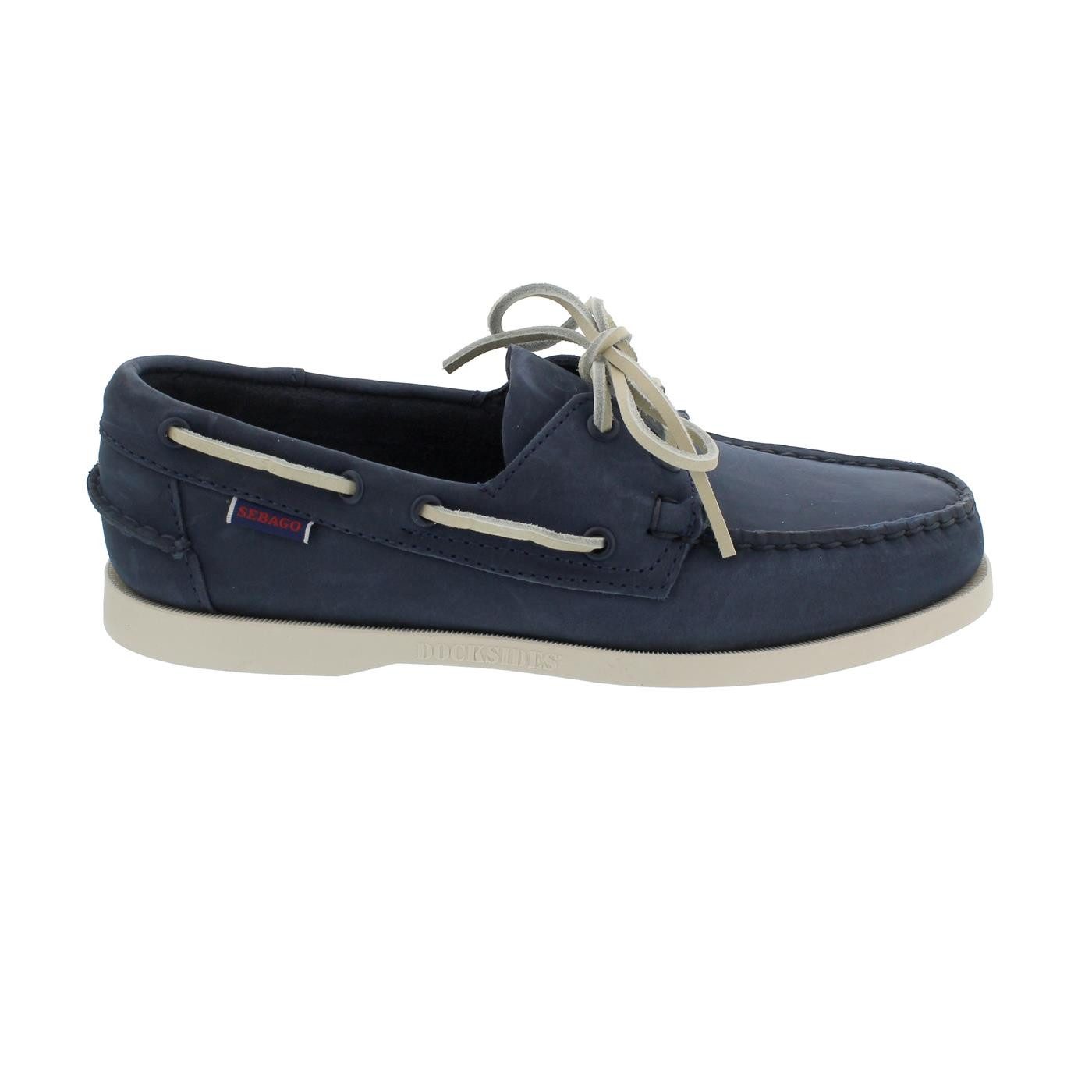 Sebago Sebago Docksides, Nubuck, blue-navy, Men 7000GA0-908 Bootsschuh