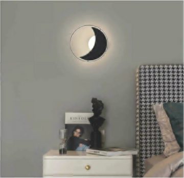 YI LED Dekolicht LED Runde Dekorative Wandleuchten 8W Moderne Mond Art Deco Wandleuchte