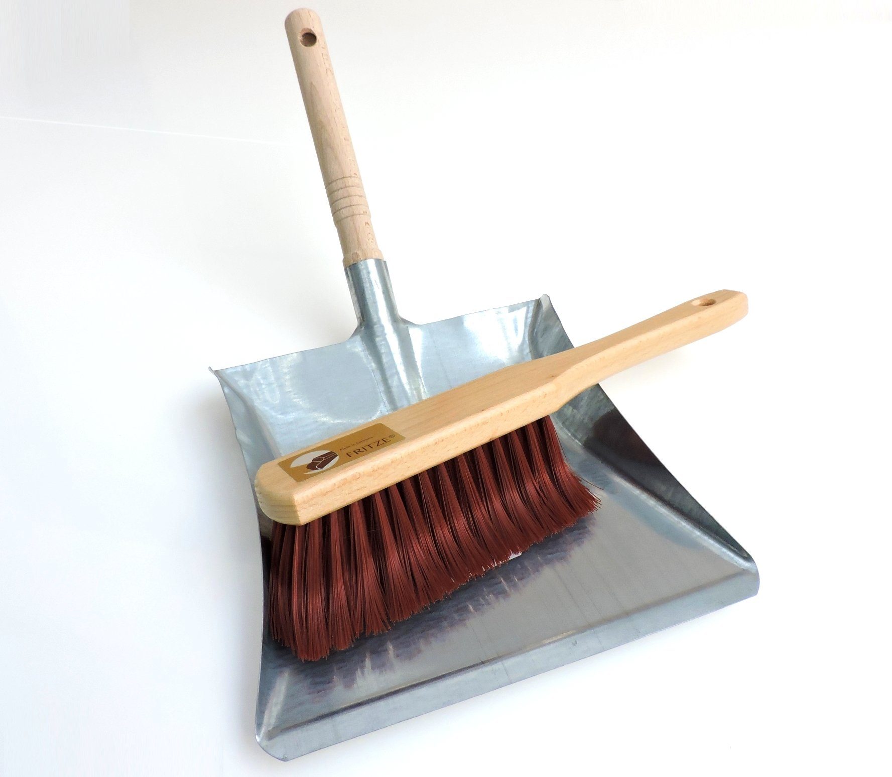 Fritze® Kehrgarnitur Krallenhandfeger Kehrgarnitur - Kehrset Classic silber, (2-teilig)