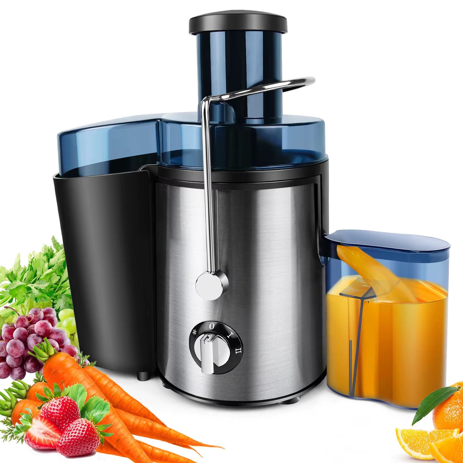 Athlix Entsafter 900W Entsafter für Gemüse und Obst