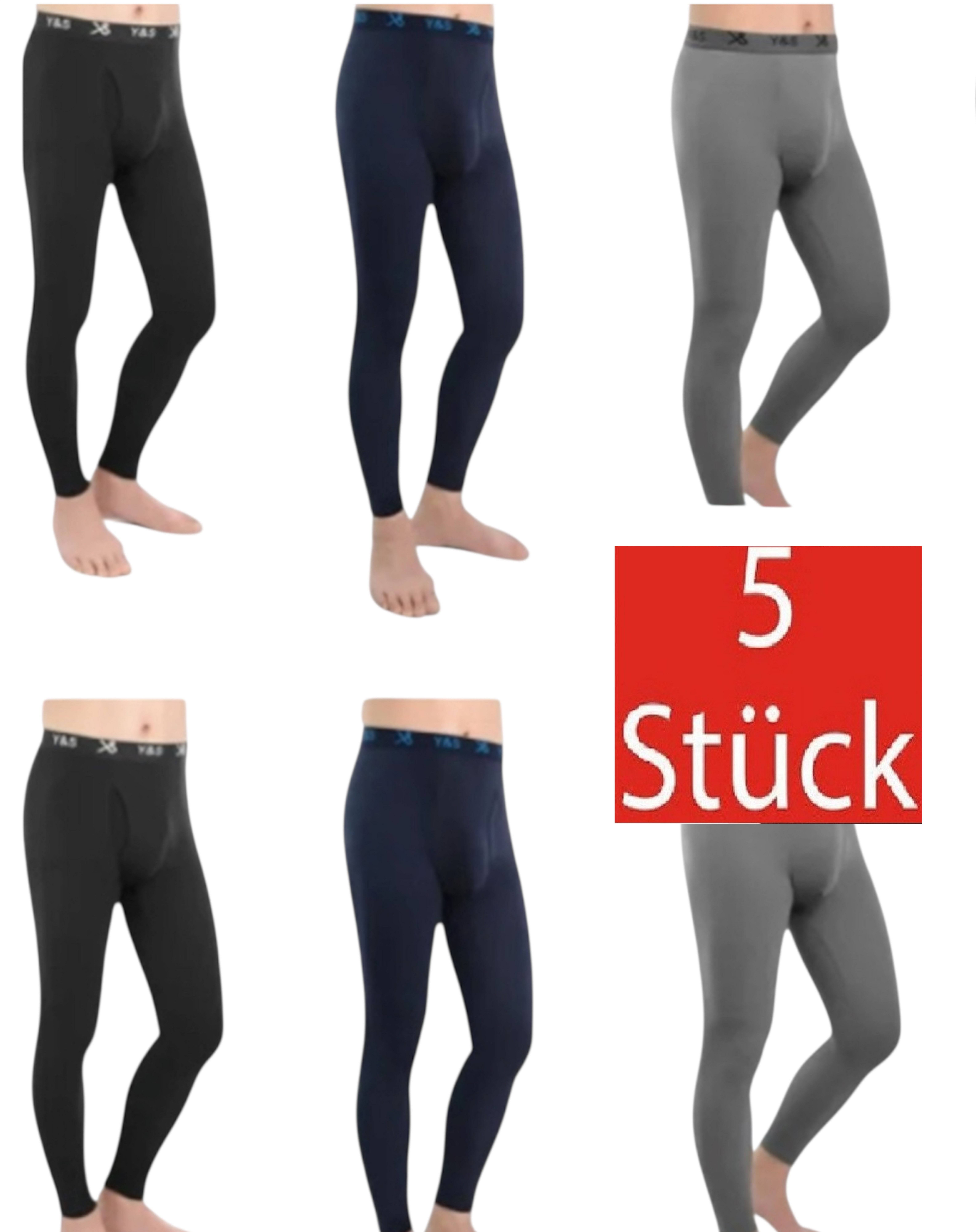 DDOnlineShop Thermounterhose Lange Unterhosen Herren YS05 (Spar-Set, 5-St., günstig online kaufen
