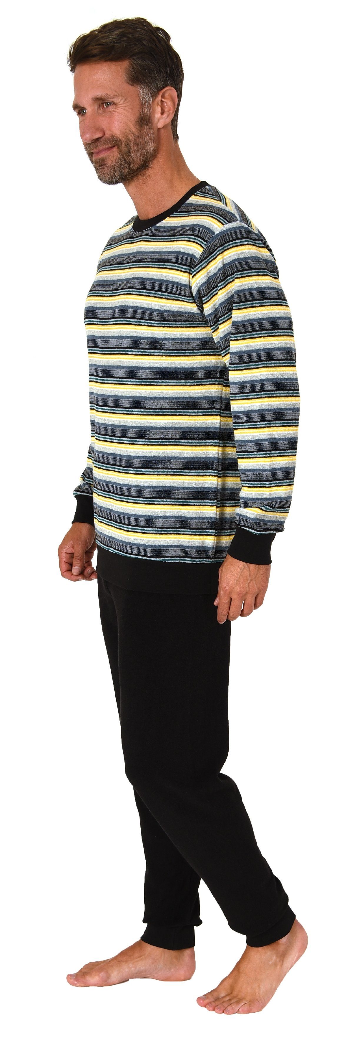 Normann Pyjama Herren Frottee Schlafanzug lang, günstig online kaufen