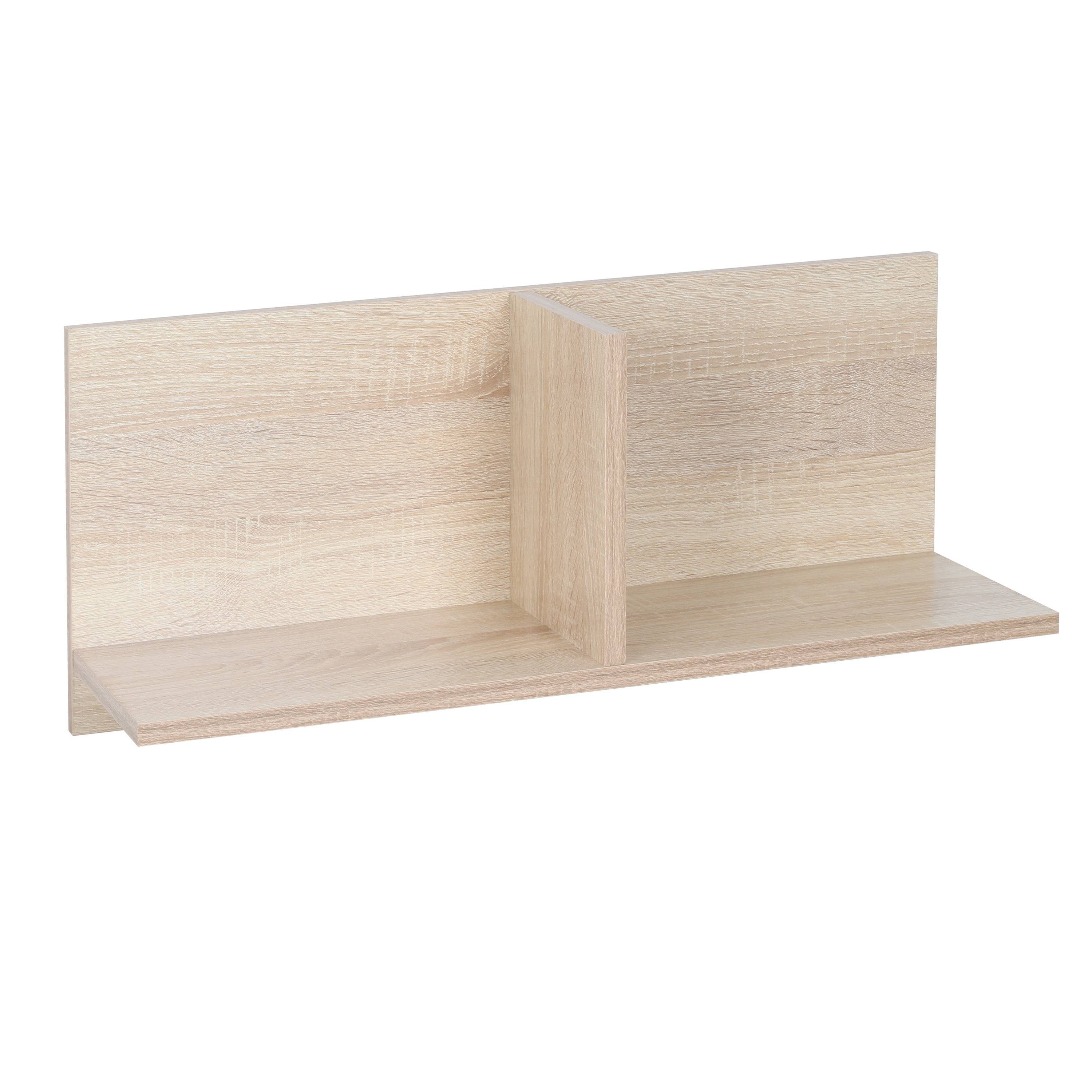 RICOO Wandboard WM013-ES, 1-tlg., schwebendes Wandregal Hängeregal Schweberegal an der Wand hängend