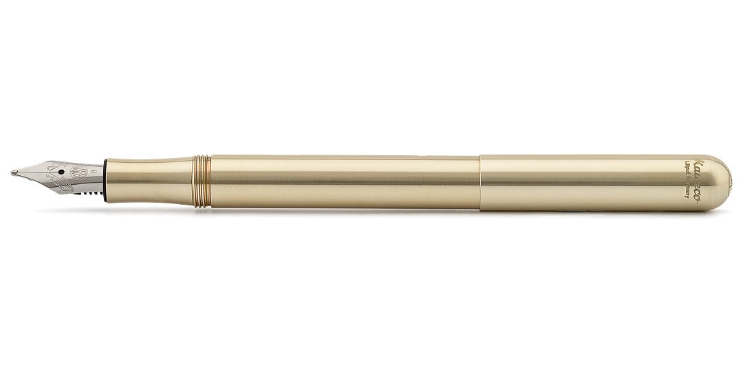 Kaweco Füllfederhalter Kaweco LILIPUT Füllhalter Messing, Medium Stahl blank