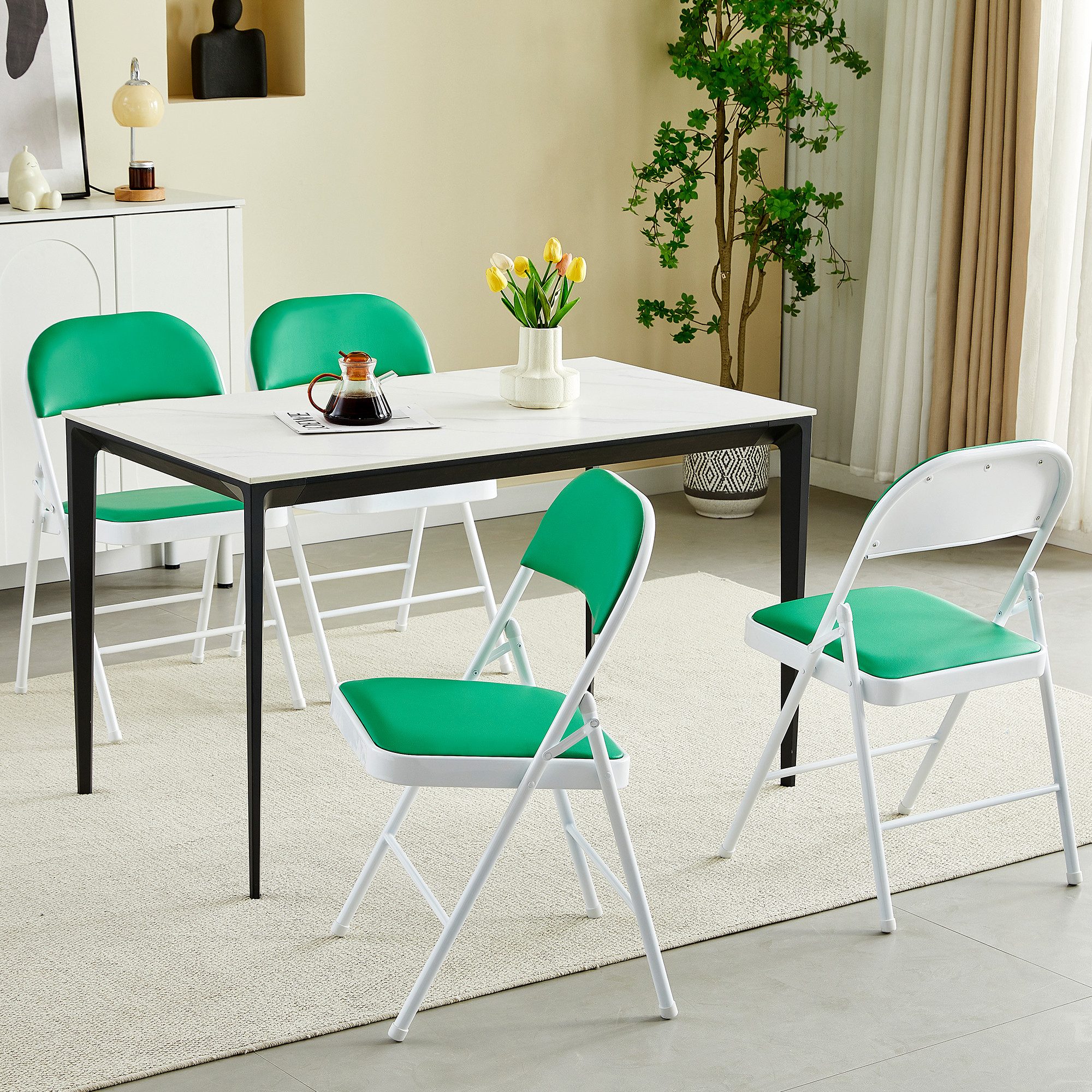 MCC direct Klappstuhl Kunstleder Klappstuhl gepolstert im 1er, 2er, 4er und 6er Set (4 St) – Bild 2 von 5