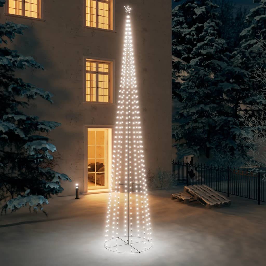 vidaXL 752 in LED Weihnachtsbaum 160x500 LEDs Kegelform Deko Kaltweiß cm Baum