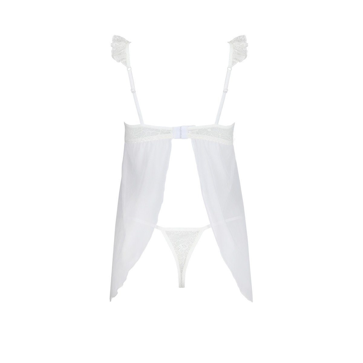 chemise Milagros & thong (L/XL,S/M) Nachthemd Avanua - AV white