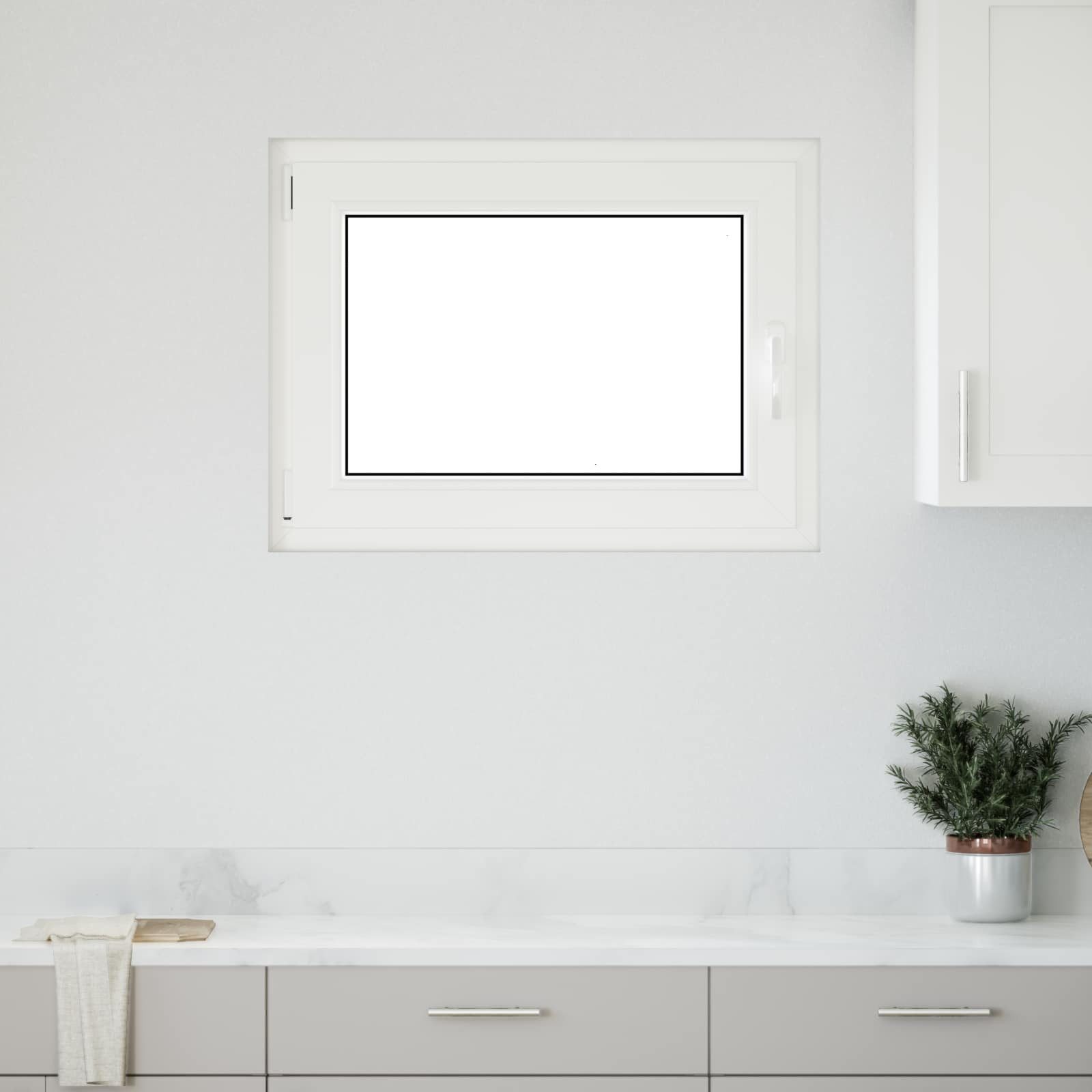 vidaXL Fenster Kipp- und Drehfenster für den Keller RISOR 80 x 50 cm, (1 St)