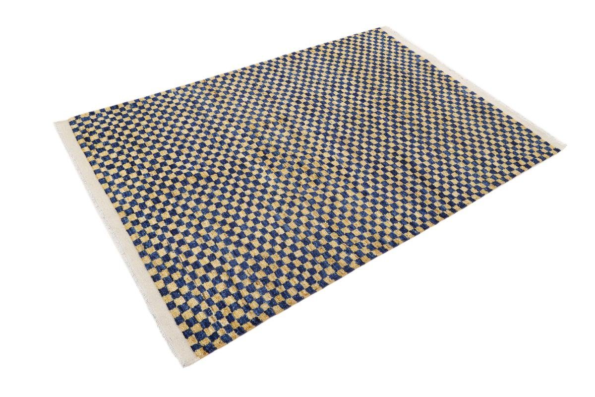 Orientteppich, mm Moderner Höhe: Nain Design Berber Handgeknüpfter 20 rechteckig, 140x208 Orientteppich Trading,