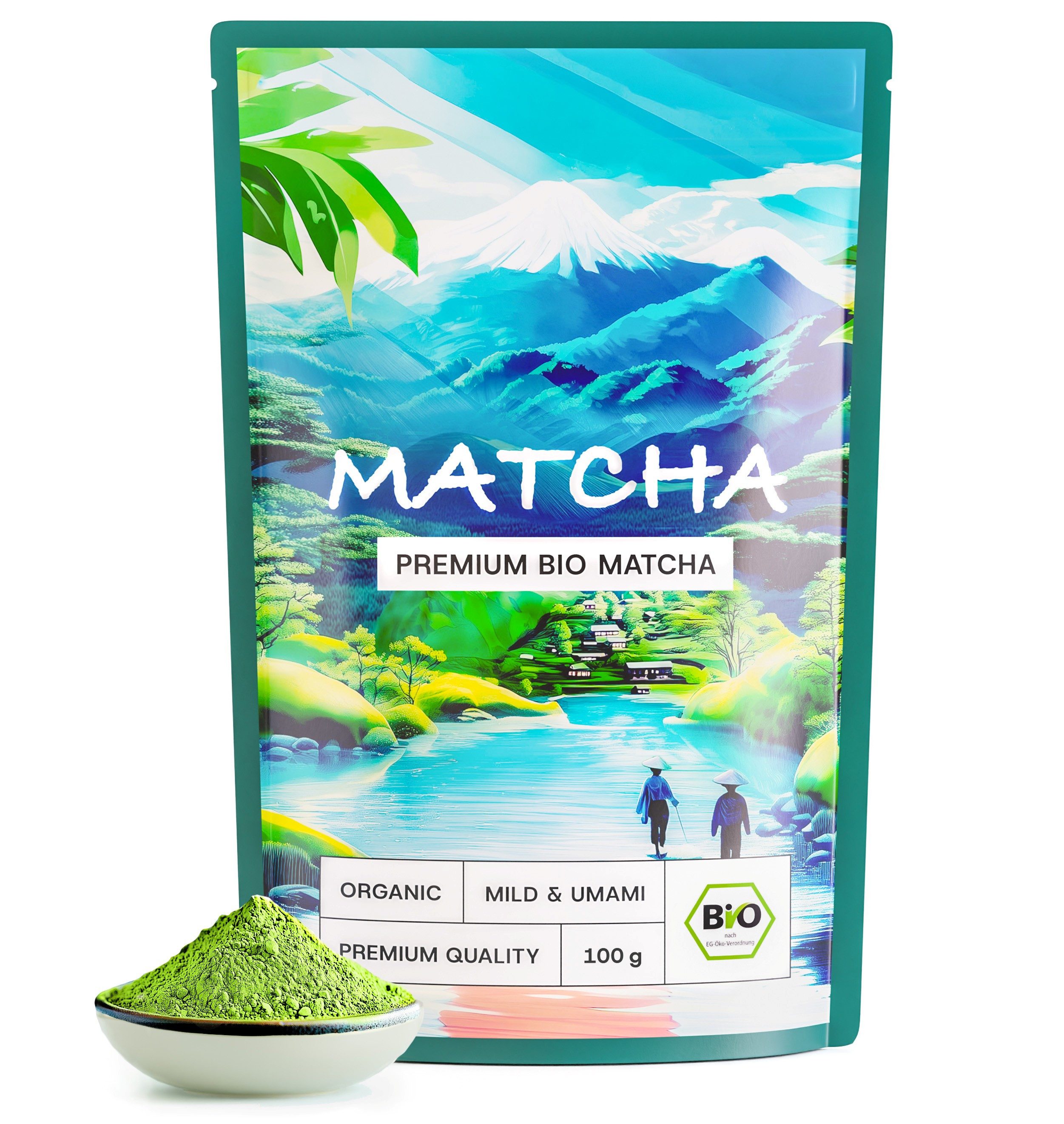 Kemes Tee Matcha Pulver BIO Qualität Premium Grade Original Matchapulver, 1 x, 100% BIO Matcha