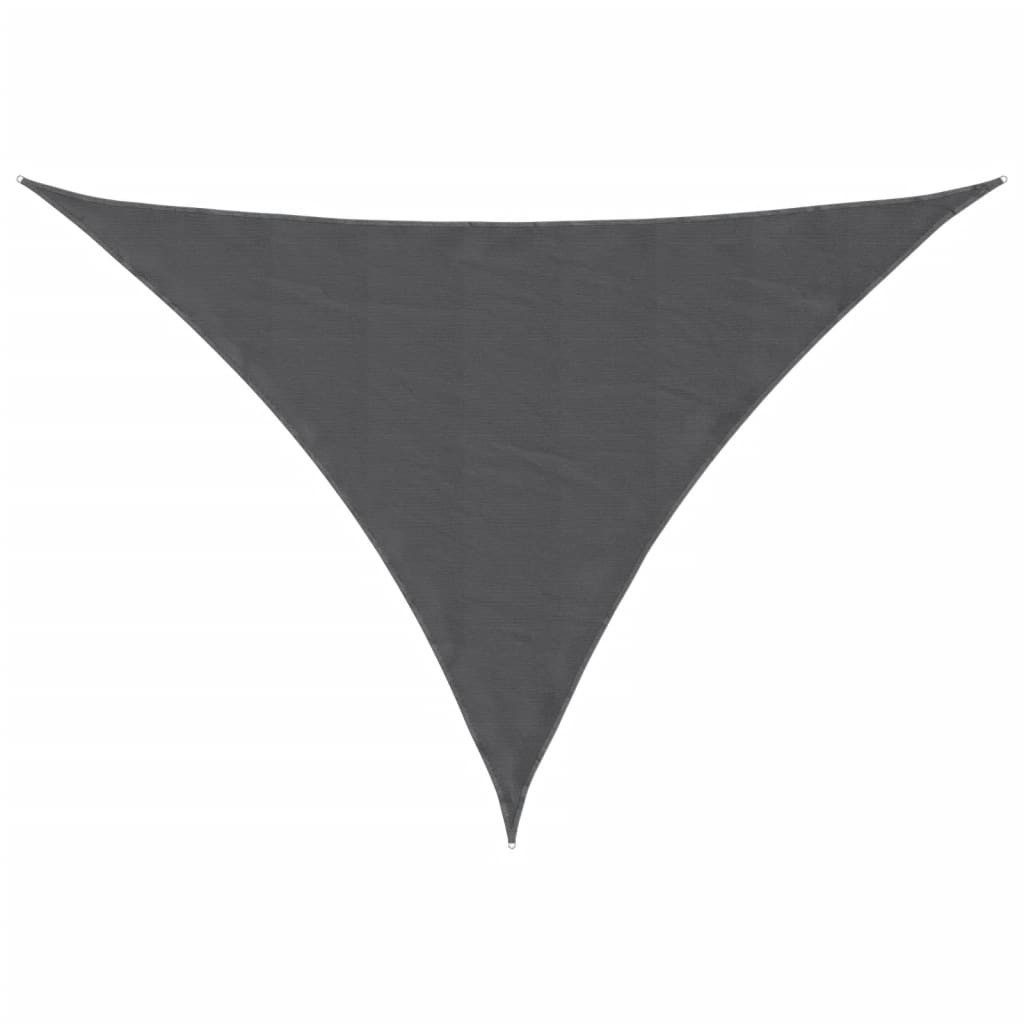 Sonnensegel Sonnensegel Oxford-Gewebe Dreieckig 3,5x3,5x4,9 m Anthrazit