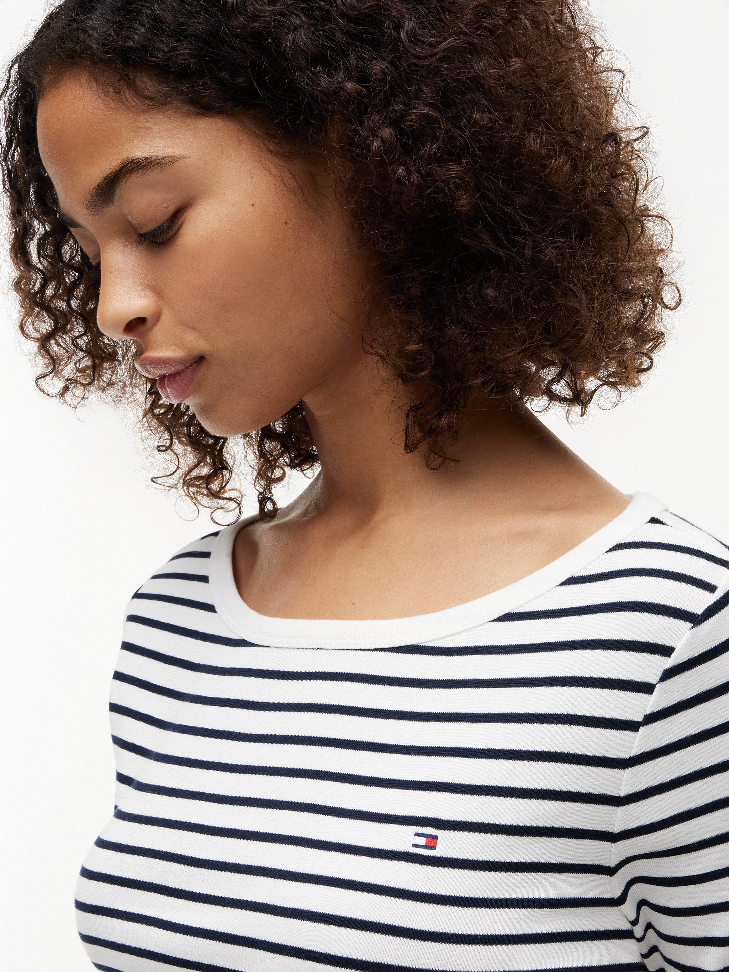 Tommy Hilfiger 3/4-Arm-Shirt CODY BOAT-NK 3/4 SLV TEE Baumwolle