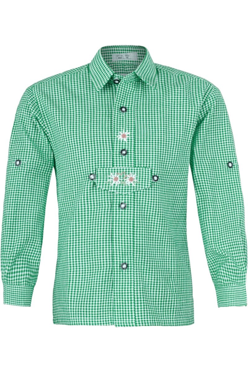 Isar-Trachten Trachtenhemd Trachtenhemd Kind - Modell: MATTI