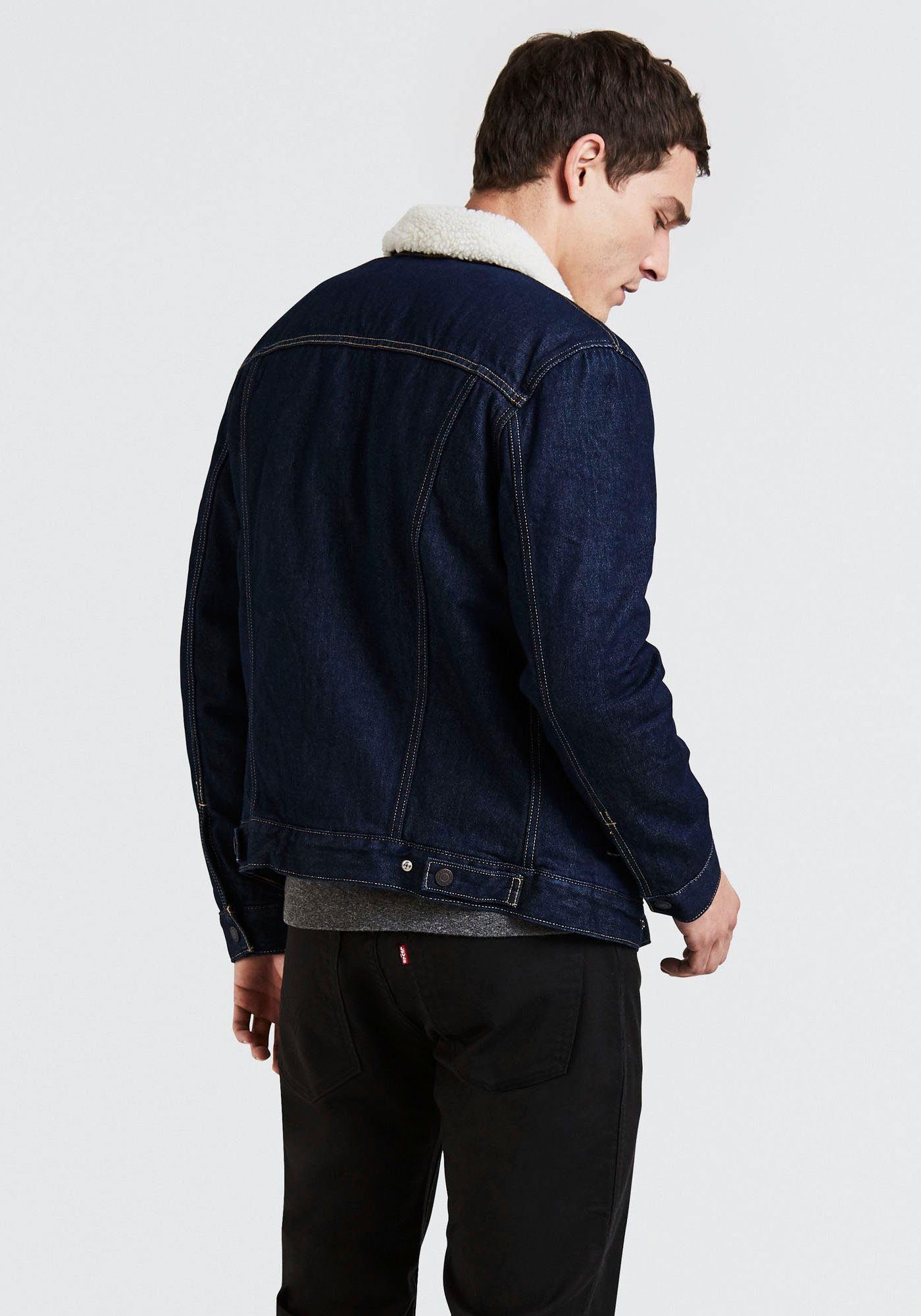 Levi's® Kurzjacke SHERPA mit indigo Sherpa med Fütterung