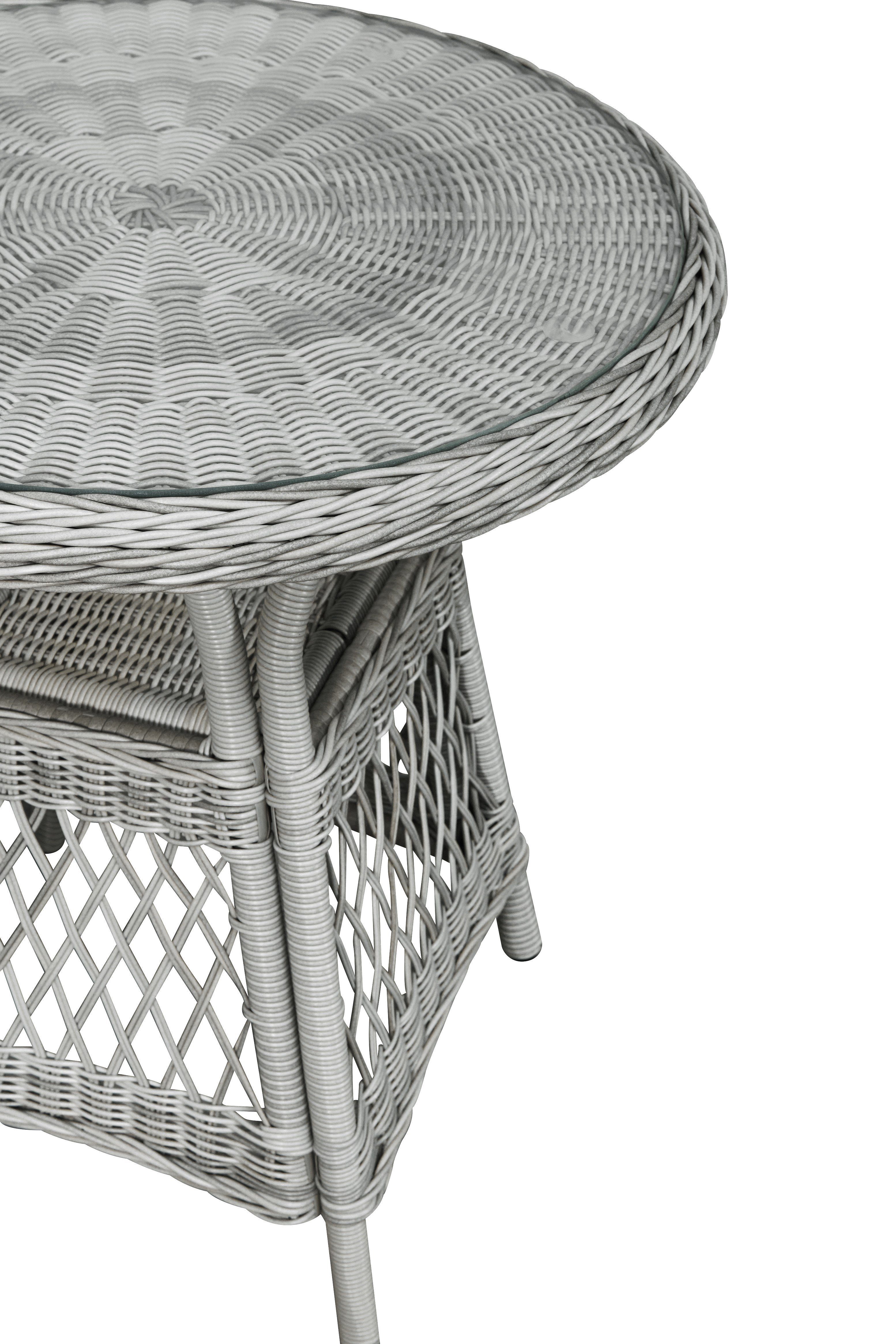 ebuy24 Bistrotisch Hvalo Bistro und Balkonmöbel Cafetisch Ø69 cm, san (1-St)