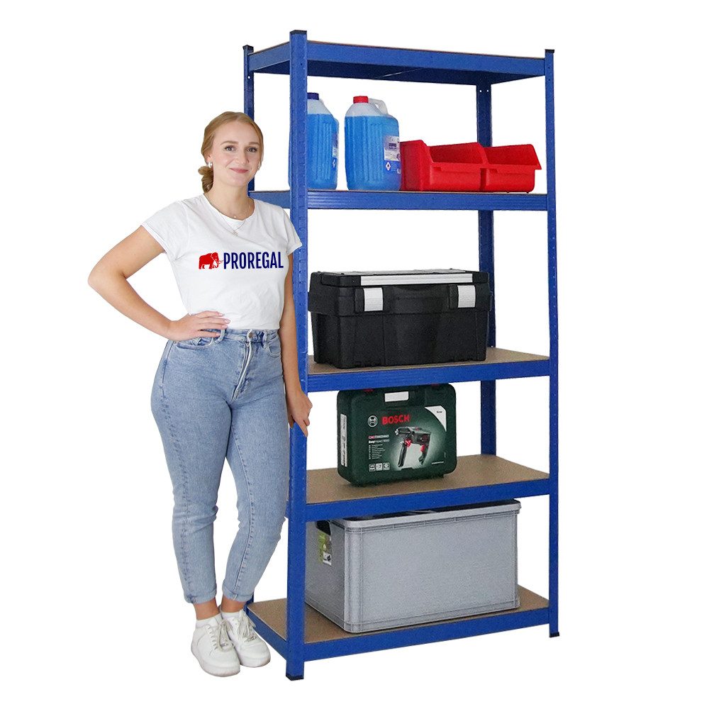 PROREGAL® Schwerlastregal Schwerlastregal Ragnar, HxBxT 180-200x90-120x40-5 günstig online kaufen