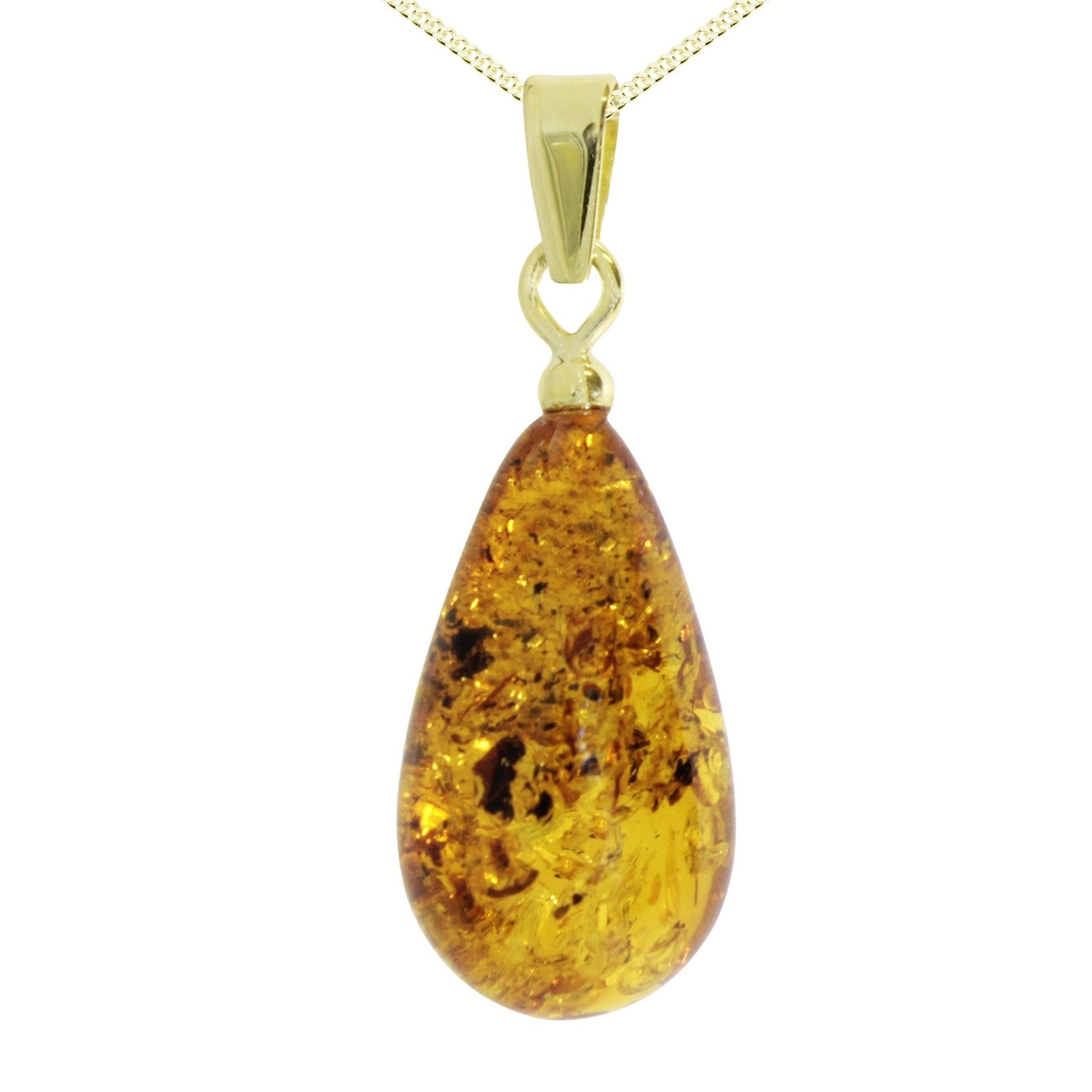 OSTSEE-SCHMUCK Kette mit Anhänger Ostsee-Schmuck Kette mit Anhänger Tropfen günstig online kaufen