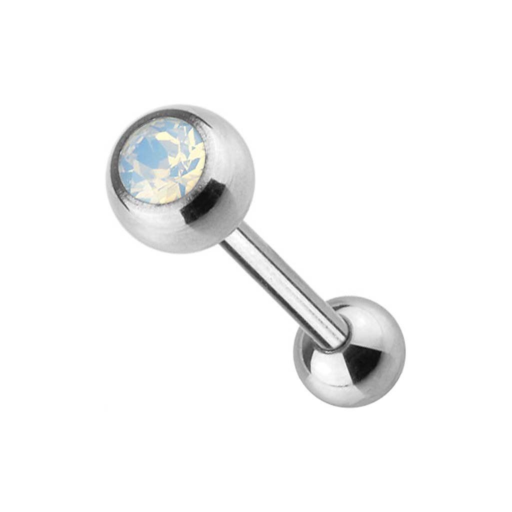 Piercing-Set Zungenpiercing Intim Brust Ohr Kugel Opal Stein