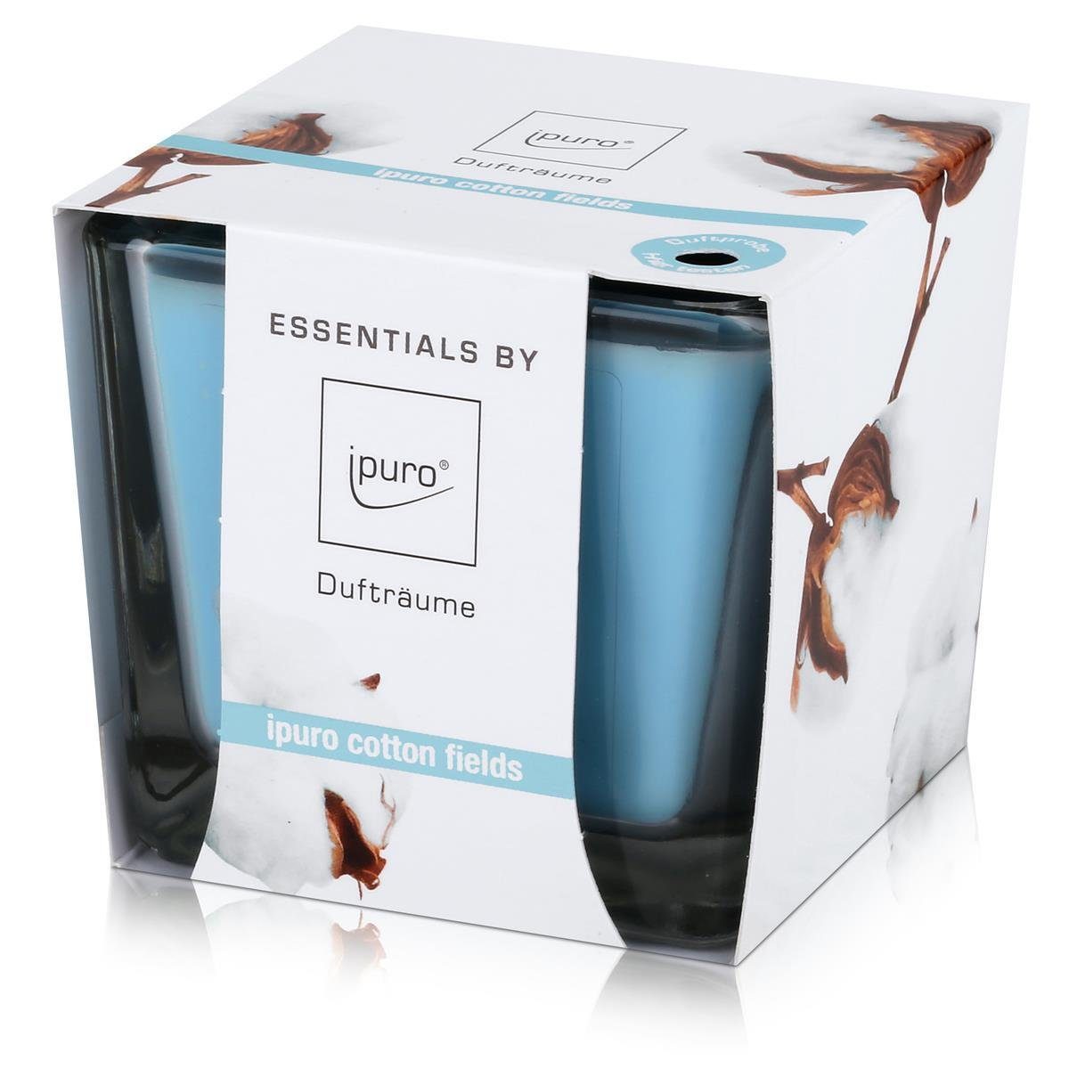 IPURO Duftkerze Essentials by Ipuro Duftkerze Cotton Fields 125g (1er Pack)