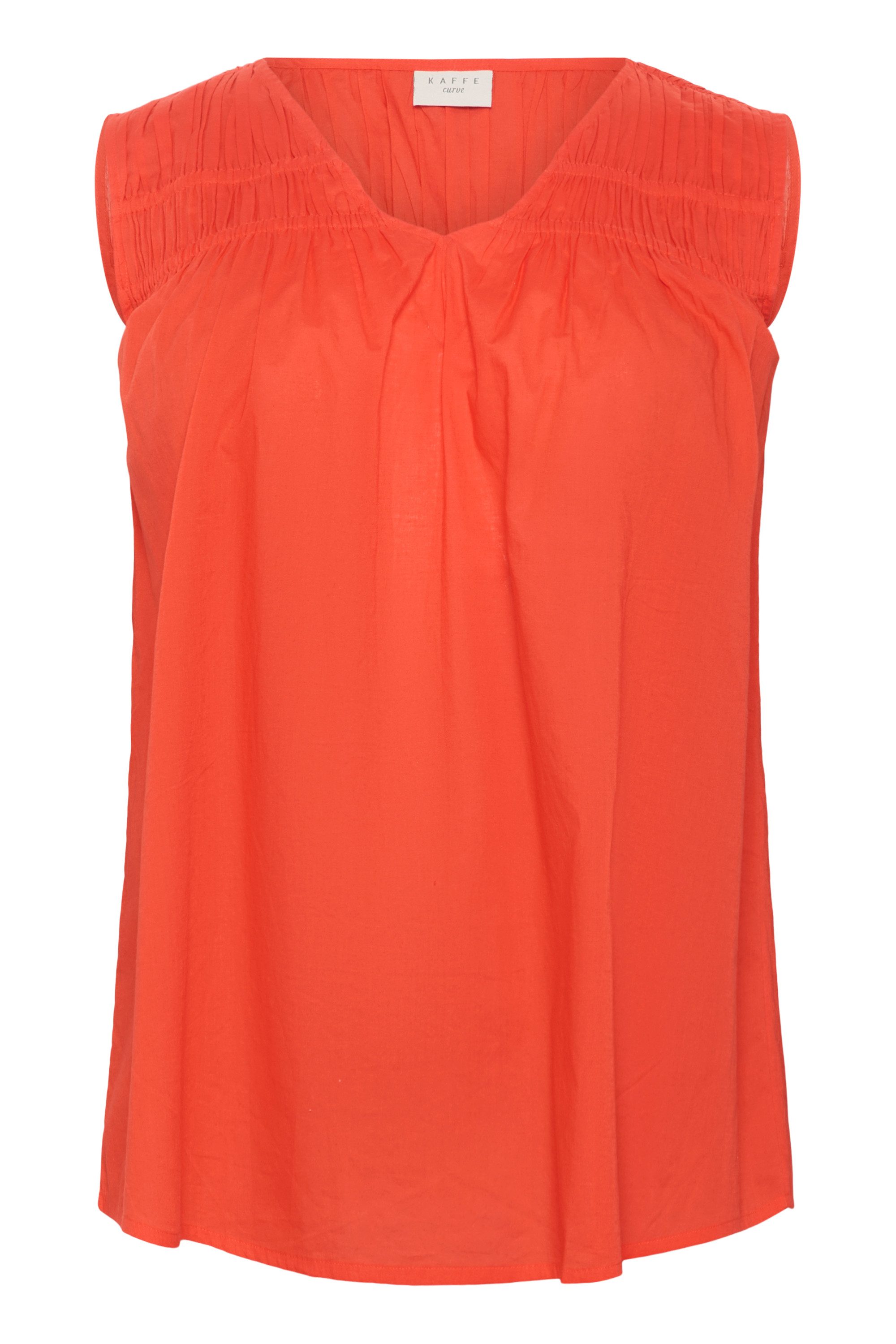 KAFFE Curve Blusentop Ärmellose Bluse KCthia günstig online kaufen