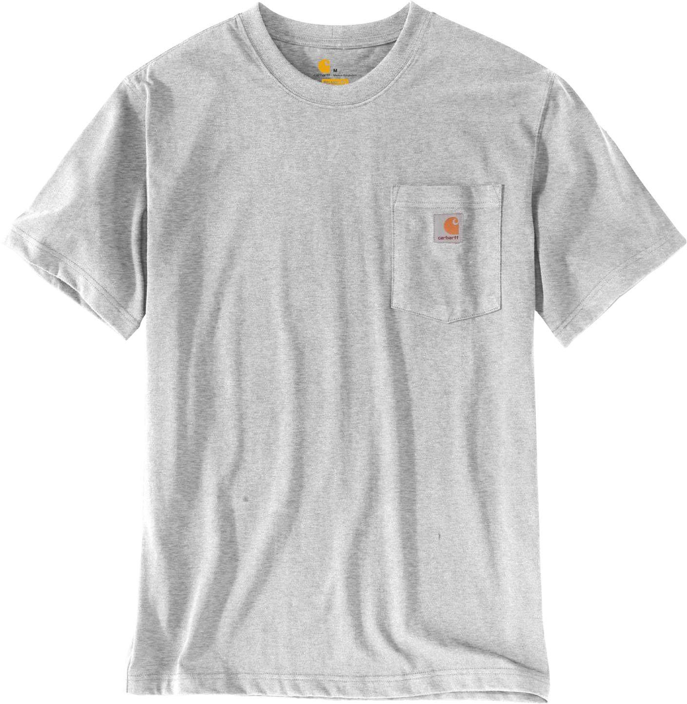 T-Shirt und (2-tlg., Set) hellgrau weiß 2er Carhartt
