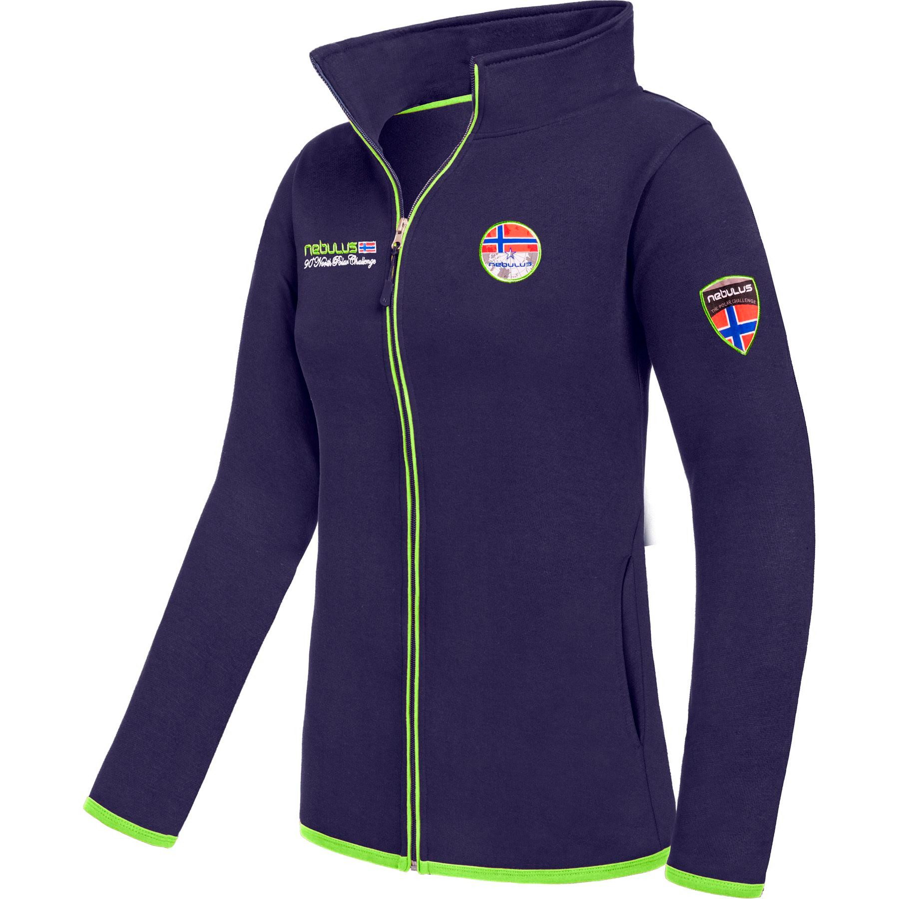 Nebulus Sweatjacke NORY, P6545 - Damen, navy-lime, XXL/44