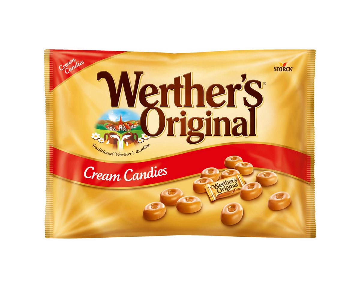 Werther's Süßigkeit, Werthers Original Sahnebonbons mit feinem Karamellgeschmack 1000g