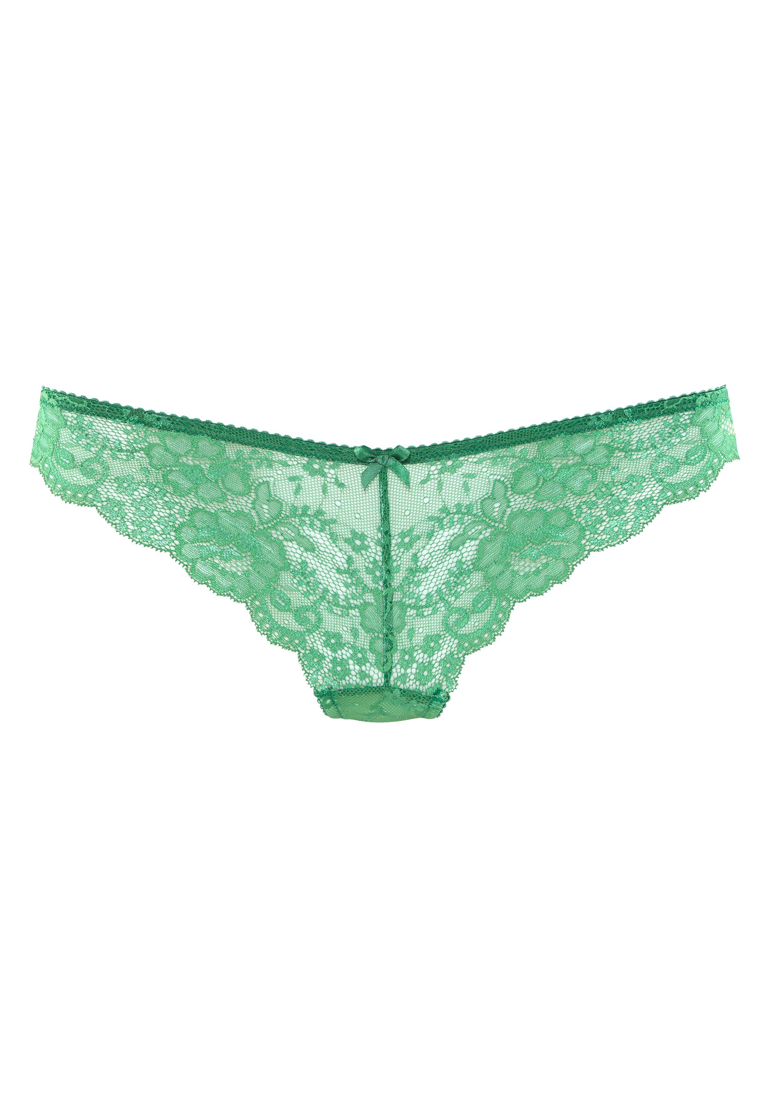 LASCANA String aus schöner Vollspitze und Schleife