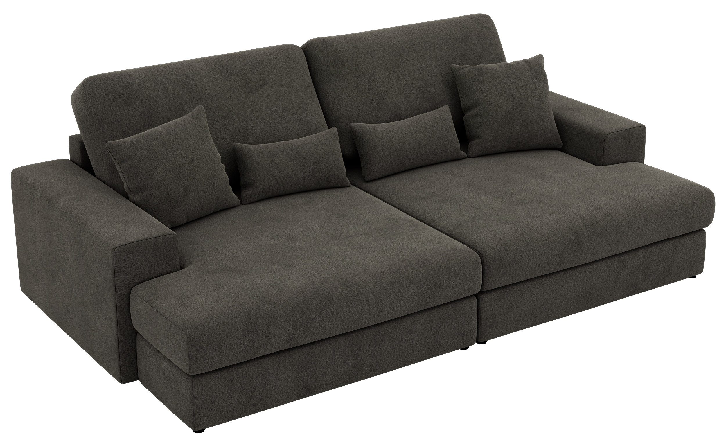 MKS MÖBEL Big-Sofa ANERO, 4-Sitzer sofa, mit großer Sitztiefe und elastischen Polstergurten