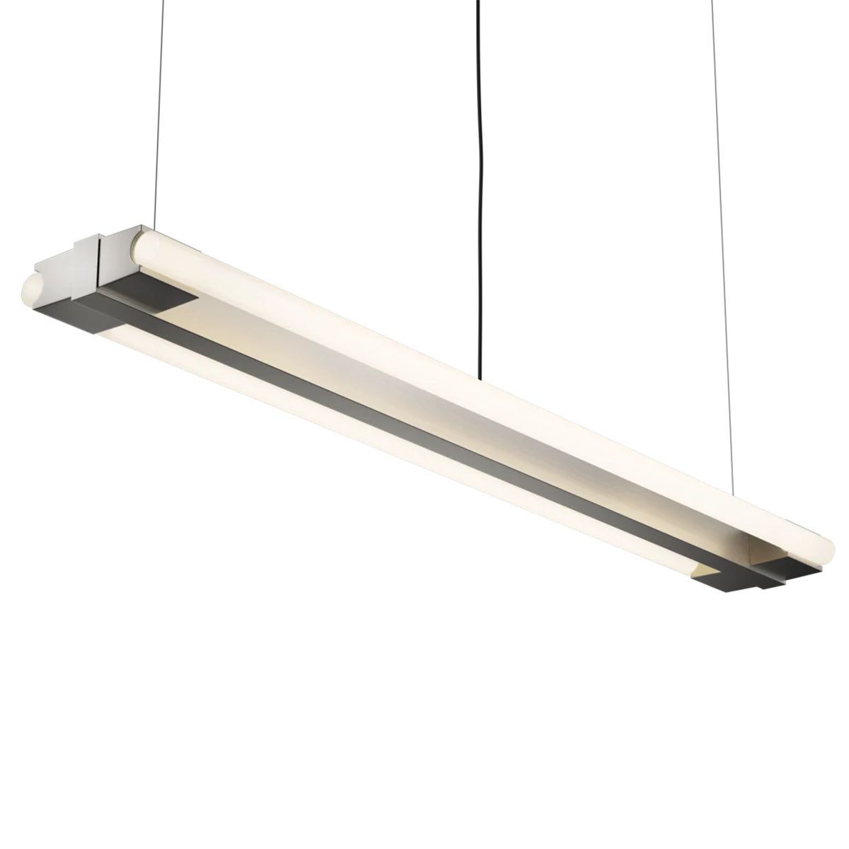 Decor Walther LED Pendelleuchte Omega 200 HL Hängeleuchte, L: 100 cm, LED wechselbar, Längliche Form, austauschbare S14s-Leuchtmittel