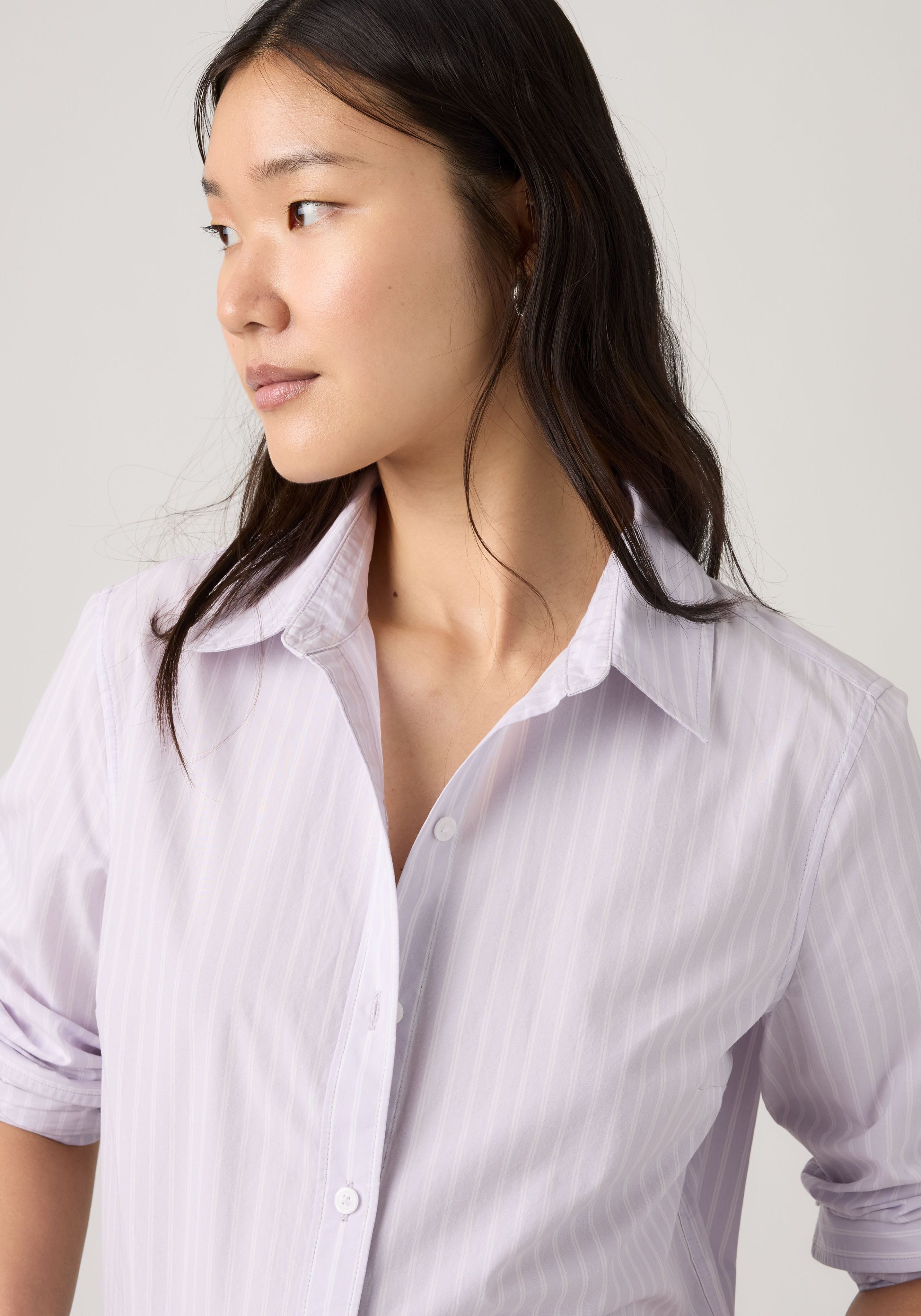 Levi's® Hemdbluse CARLILE CLASSIC POPLIN SHIRT Klassischer Hemdblusenkragen