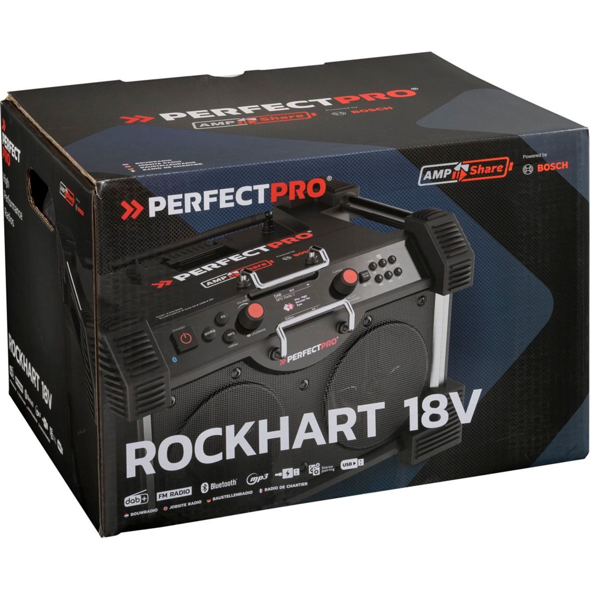 PerfectPro ROCKHART 18V Baustellenradio Baustellenradio