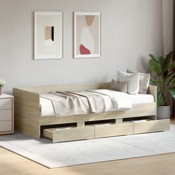 vidaXL Bett Tagesbett mit Schubladen Sonoma-Eiche 90x200 cm Holzwerkstoff