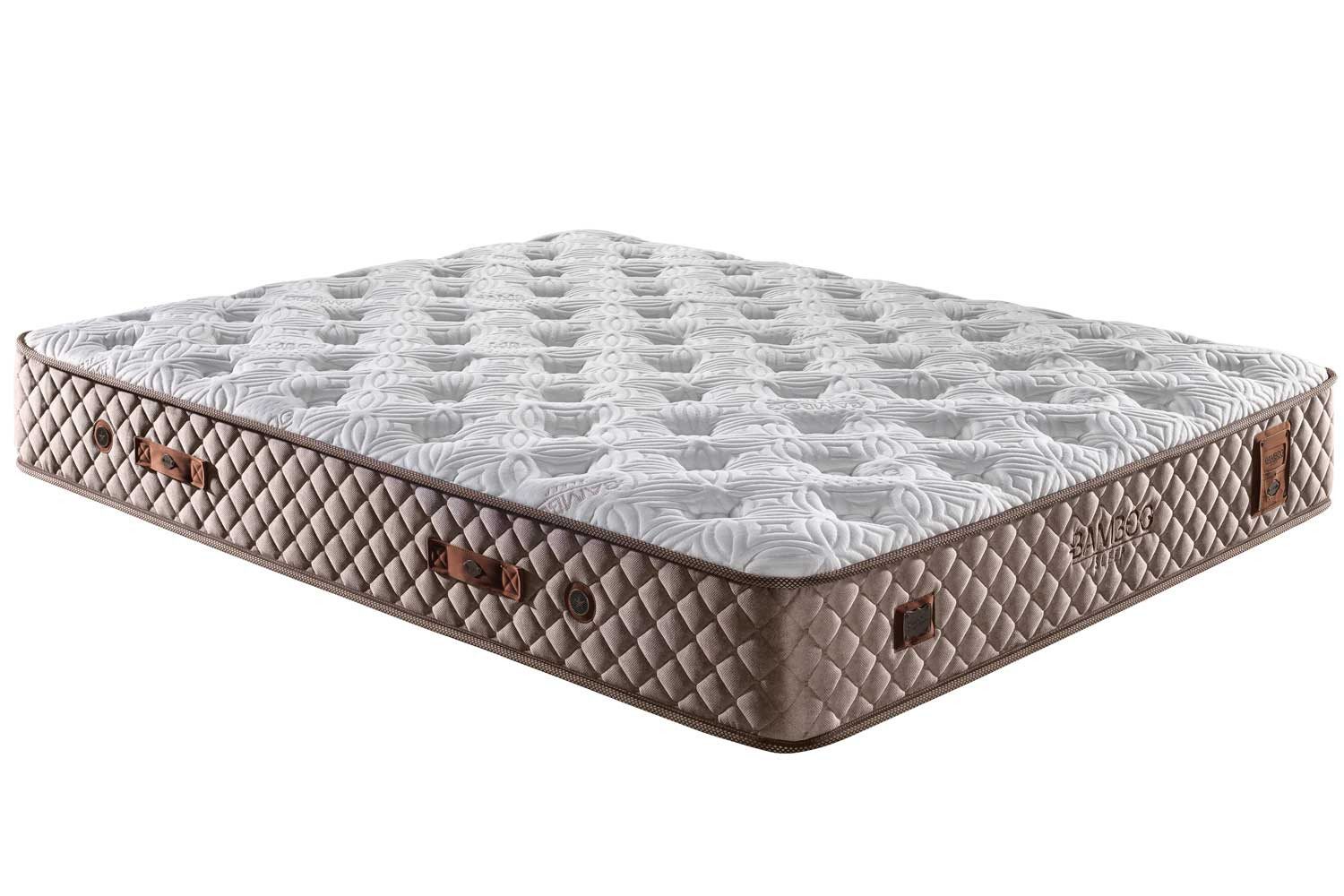 Taschenfederkernmatratze, Bambi Bamboo Sleep, Matratze mit Bambusfasern, Höhe 29 cm, H3 Mittel, BAMBI YATAK, Hyper-Schaum, Komfortschicht, Bambus-Strickstoff, Taschenfederkern