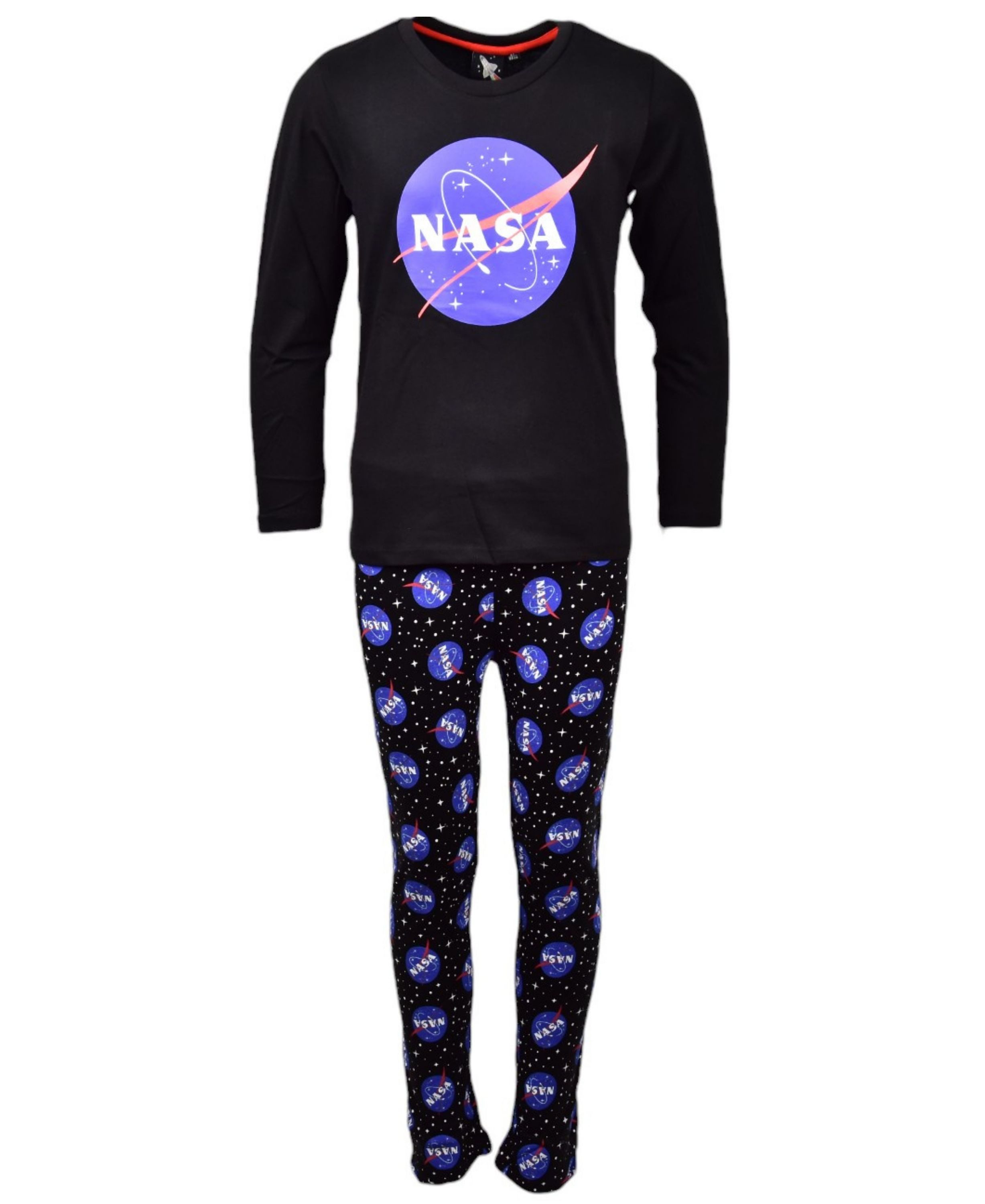 NASA Schlafanzug (2 tlg) Kinder Pyjama langarm Gr. 116 - 152 cm