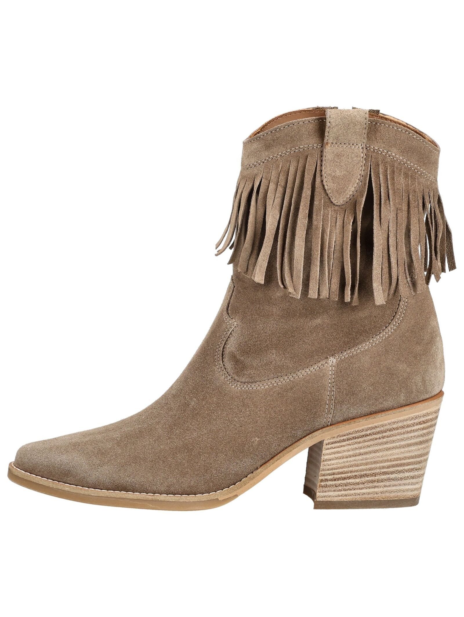 Paul Green Paul Green Stiefelette Veloursleder Bikerboots