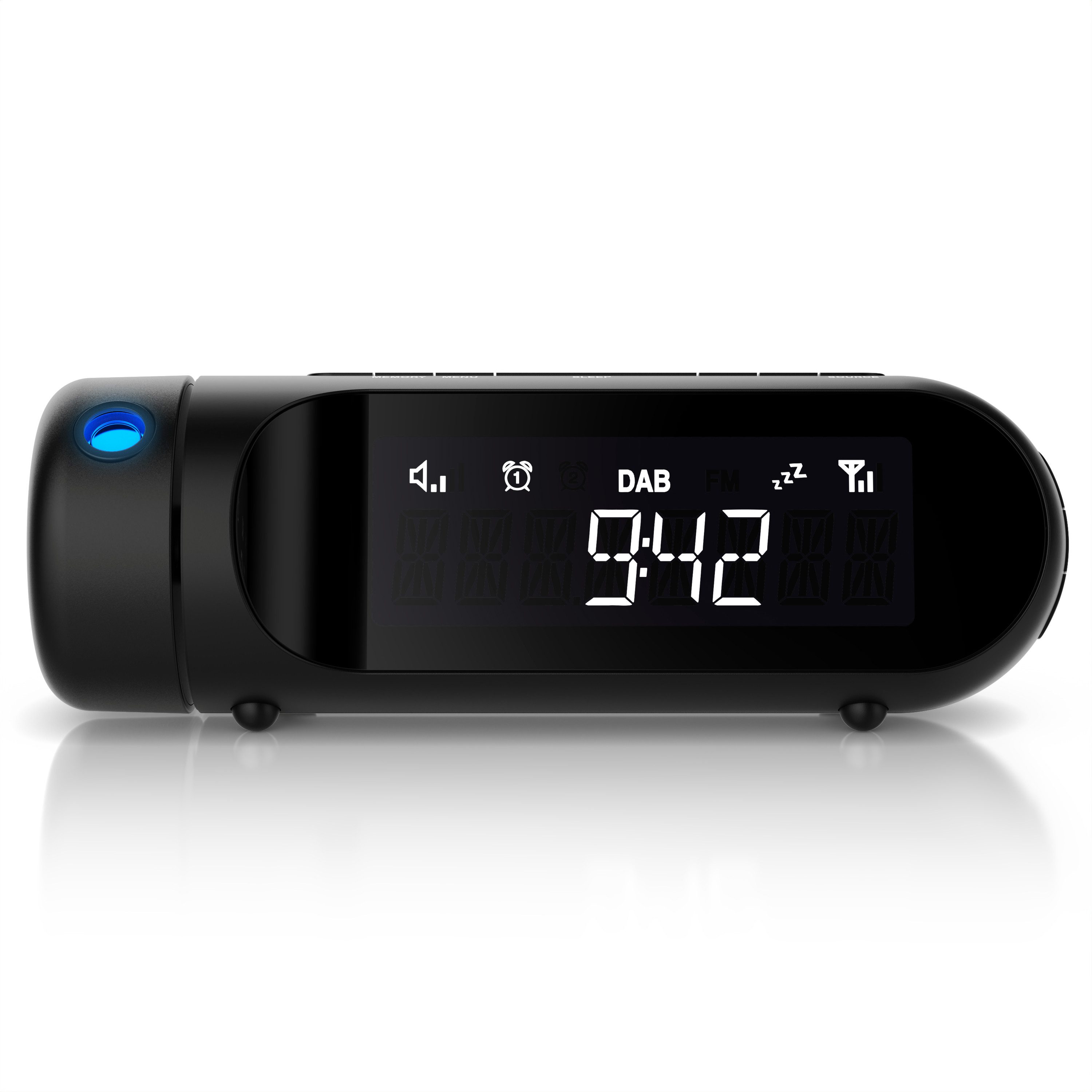 BEARWARE Radiowecker Projektionswecker mit DAB+ Radio, digital, Küchenradio günstig online kaufen