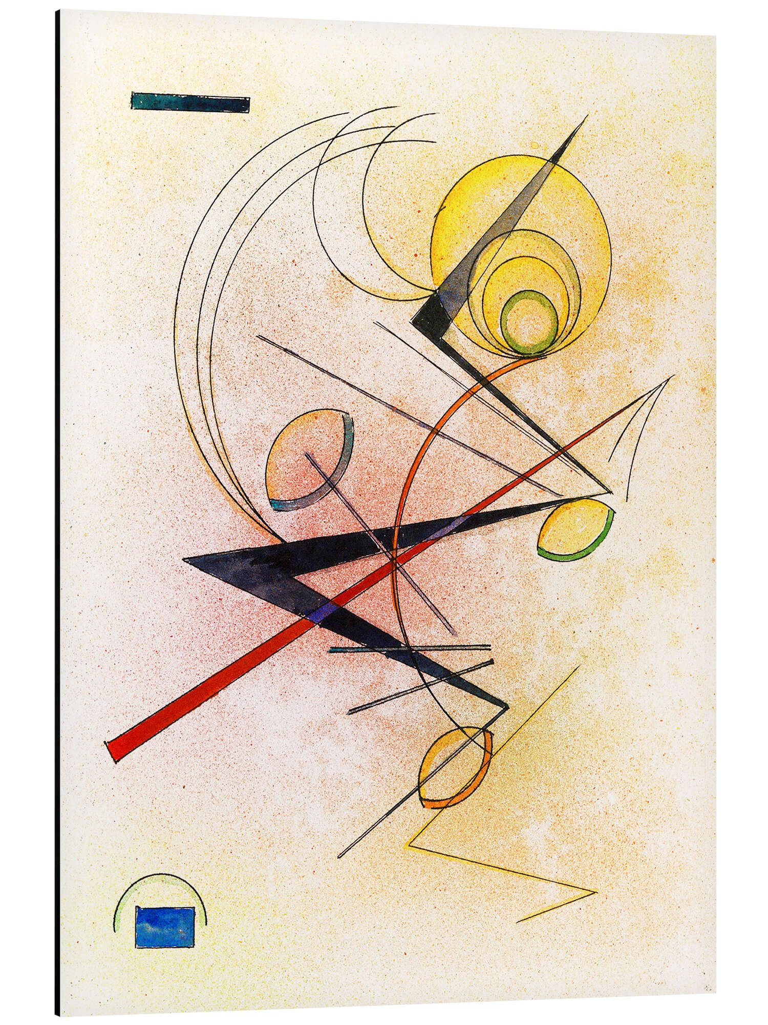 Posterlounge Alu-Dibond-Druck Wassily Kandinsky, Kleines Warm, Malerei