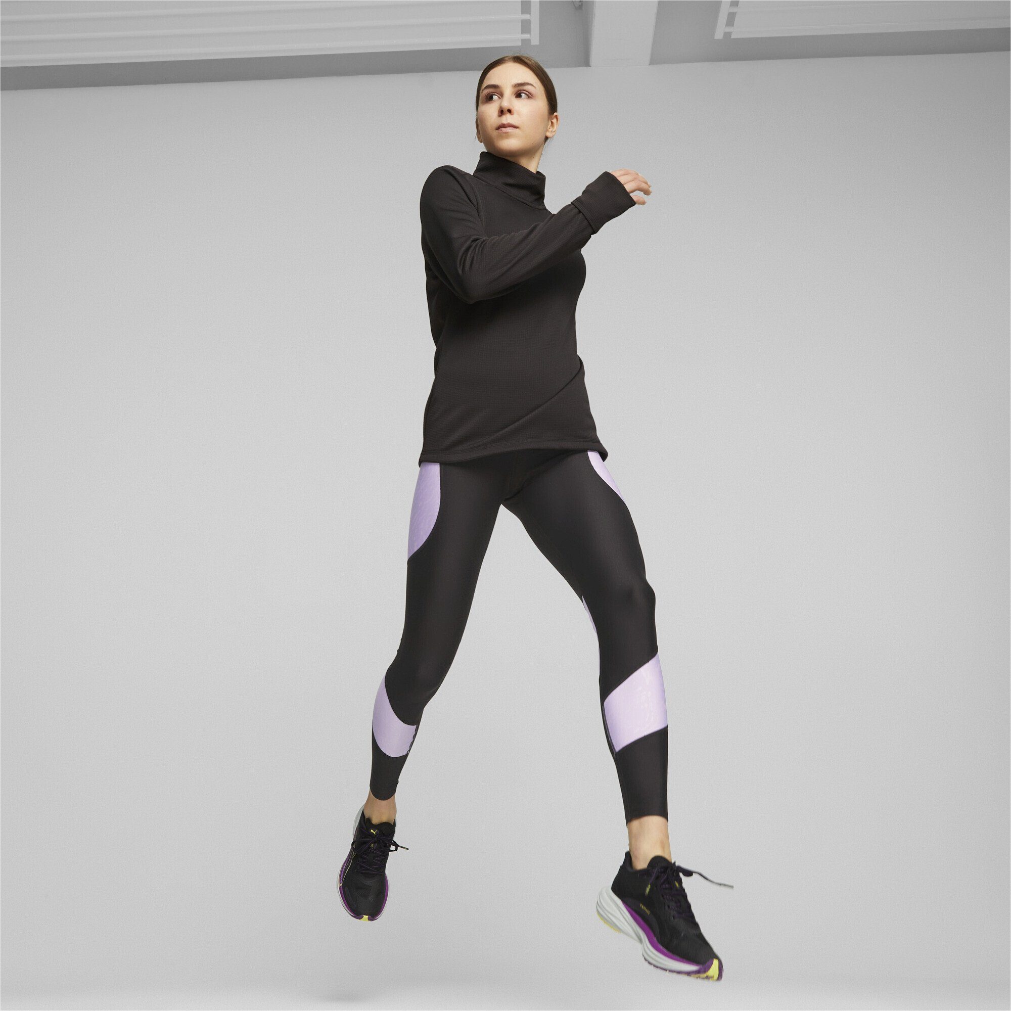 PUMA Damen Laufpullover Trainingspullover Fleece Micro
