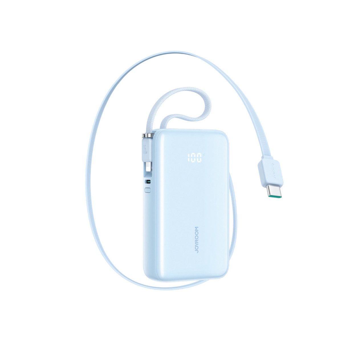 JOYROOM JR-PR2L Powerbank 10000 mAh (5, 9, 12, 10, 15, 20 V), 35W Schnellladung mit einziehbaren integrierten Kabeln