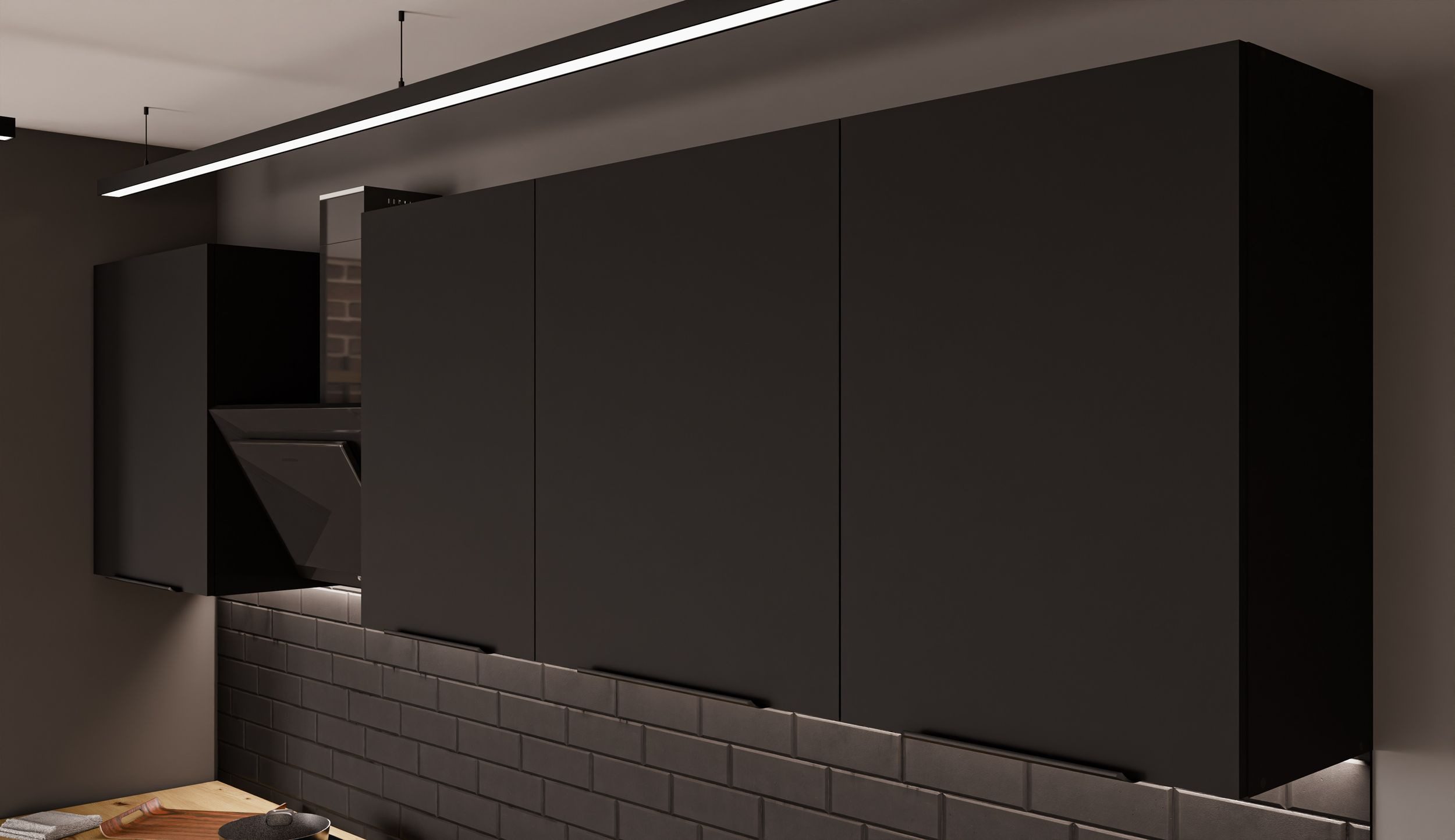 Kitchen Price Bomb: SIENA BASIC 280 cm Kitchen Unit, Fitted Kitchen, Matte Black