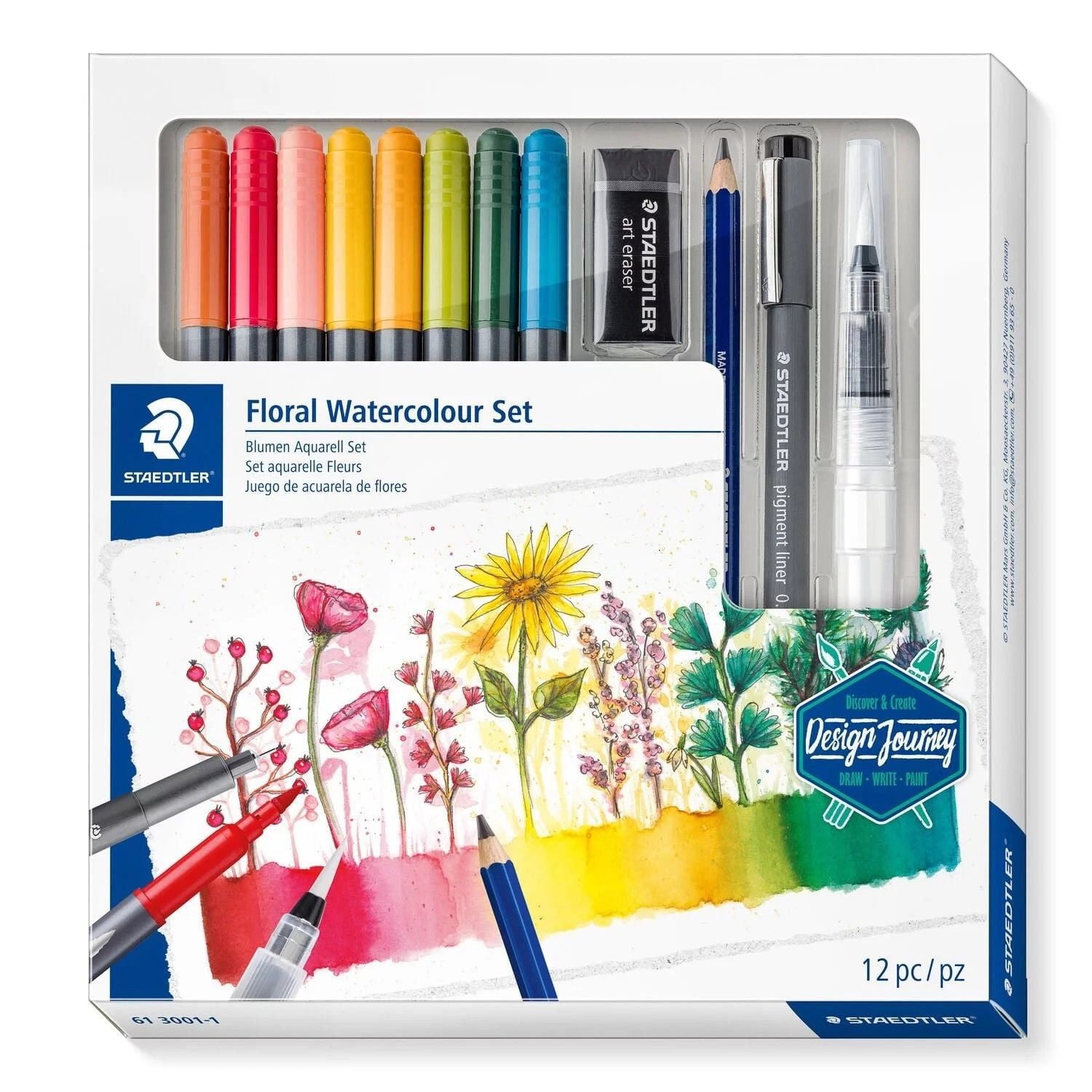 STAEDTLER Buntstift STAEDTLER Blumen Aquarell Set