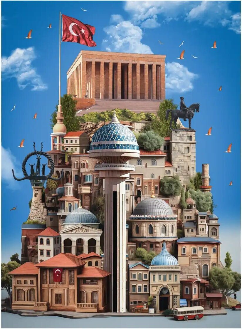 ANATOLIAN Puzzle ANATOLIAN Puzzle Ankara 1000 dks, Puzzleteile