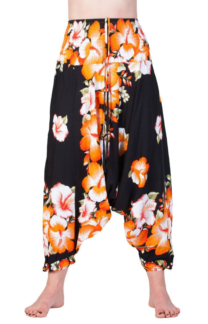 Haremshose Aladinhose Butterfly Haremshose aus 100% natürlicher Viskose Pumphose