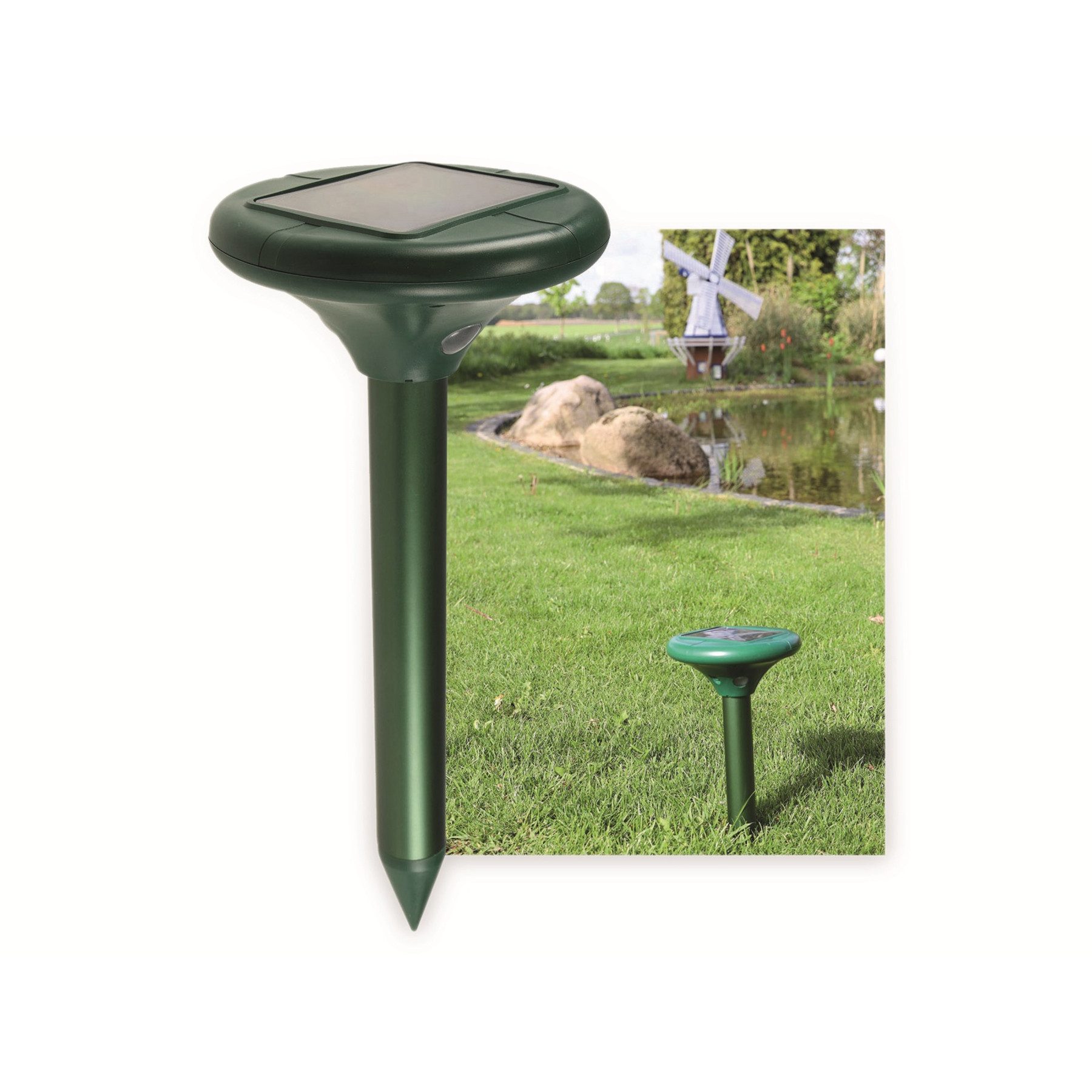 ChiliTec Vibrations-Tierabwehr CHILITEC Wühlmaus- und Maulwurf-Schreck Premium