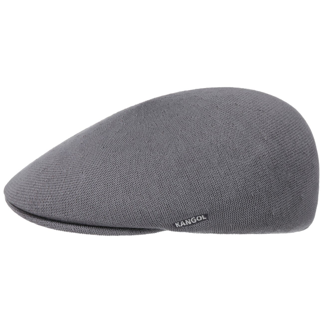 Kangol Flat Cap (1-St) Schnabelmütze mit Schirm anthrazit