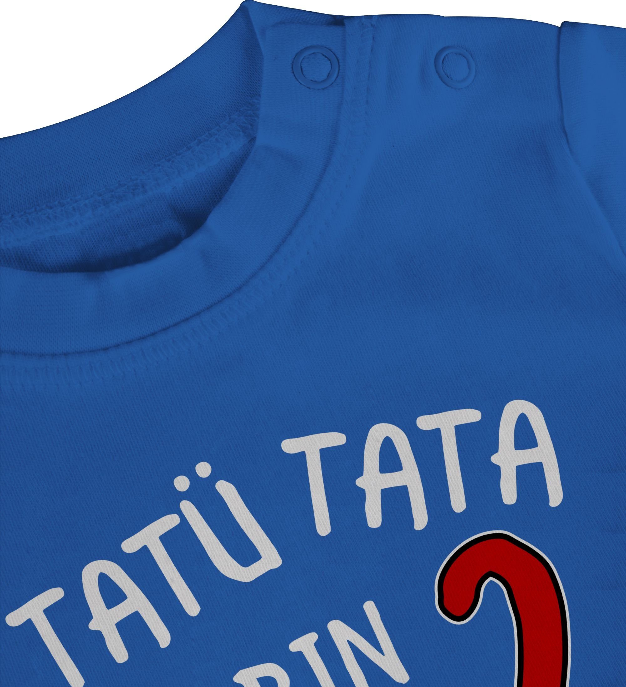 Shirtracer T-Shirt Tatü Tata 2. Ich Royalblau Feuerwehrauto zwei Geburtstag bin 2